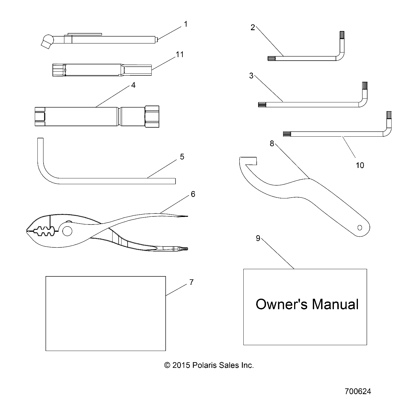 REFERENCES MANUEL DE LUTILISATEUR ET KIT OUTILS POUR RZR XP 1000 MD 2018