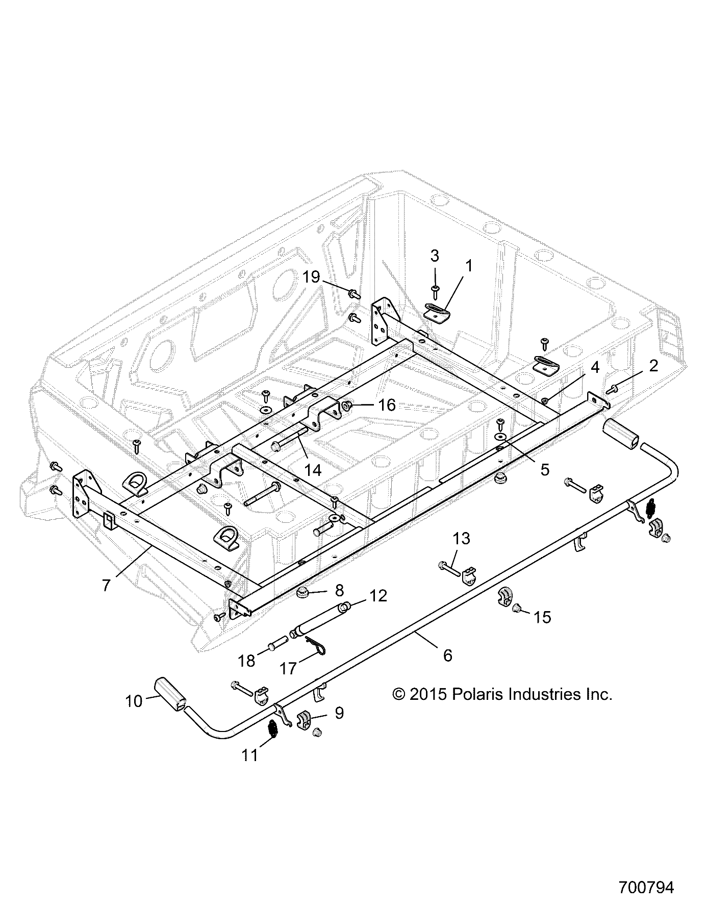 CARROSSERIE MONTAGE BOX POUR GENERAL 1000 DELUXE EPS EU 2022