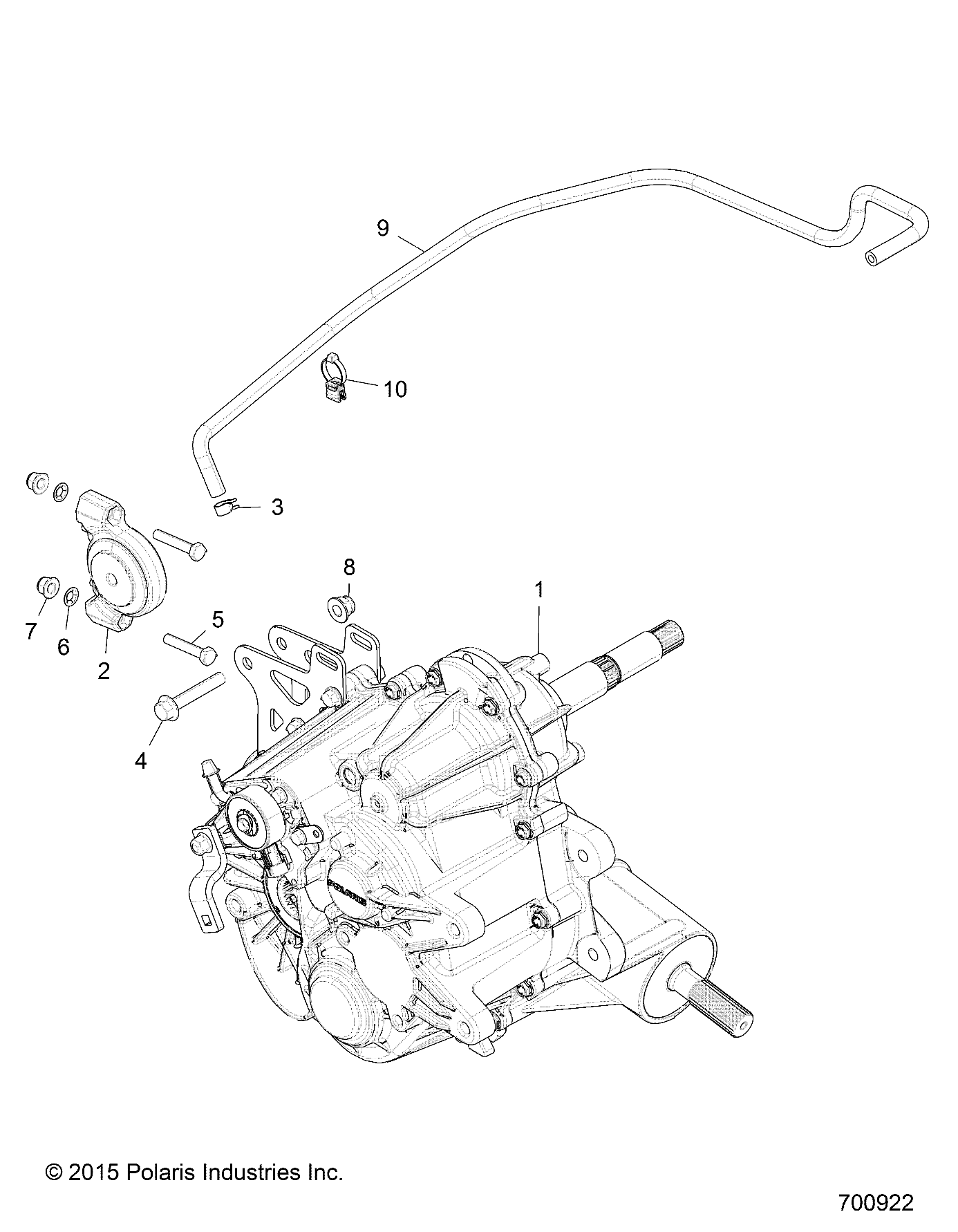 TRANSMISSION MONTAGE BOITE PRINCIPALE POUR RZR 4 900 2017