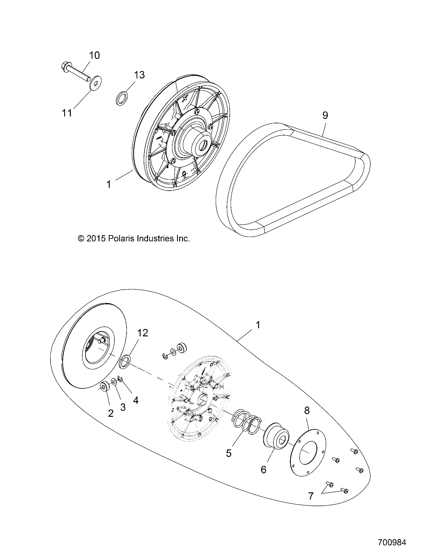TRANSMISSION EMBRAYAGE SECONDAIRE POUR RANGER 1000 DIESEL EU 2016
