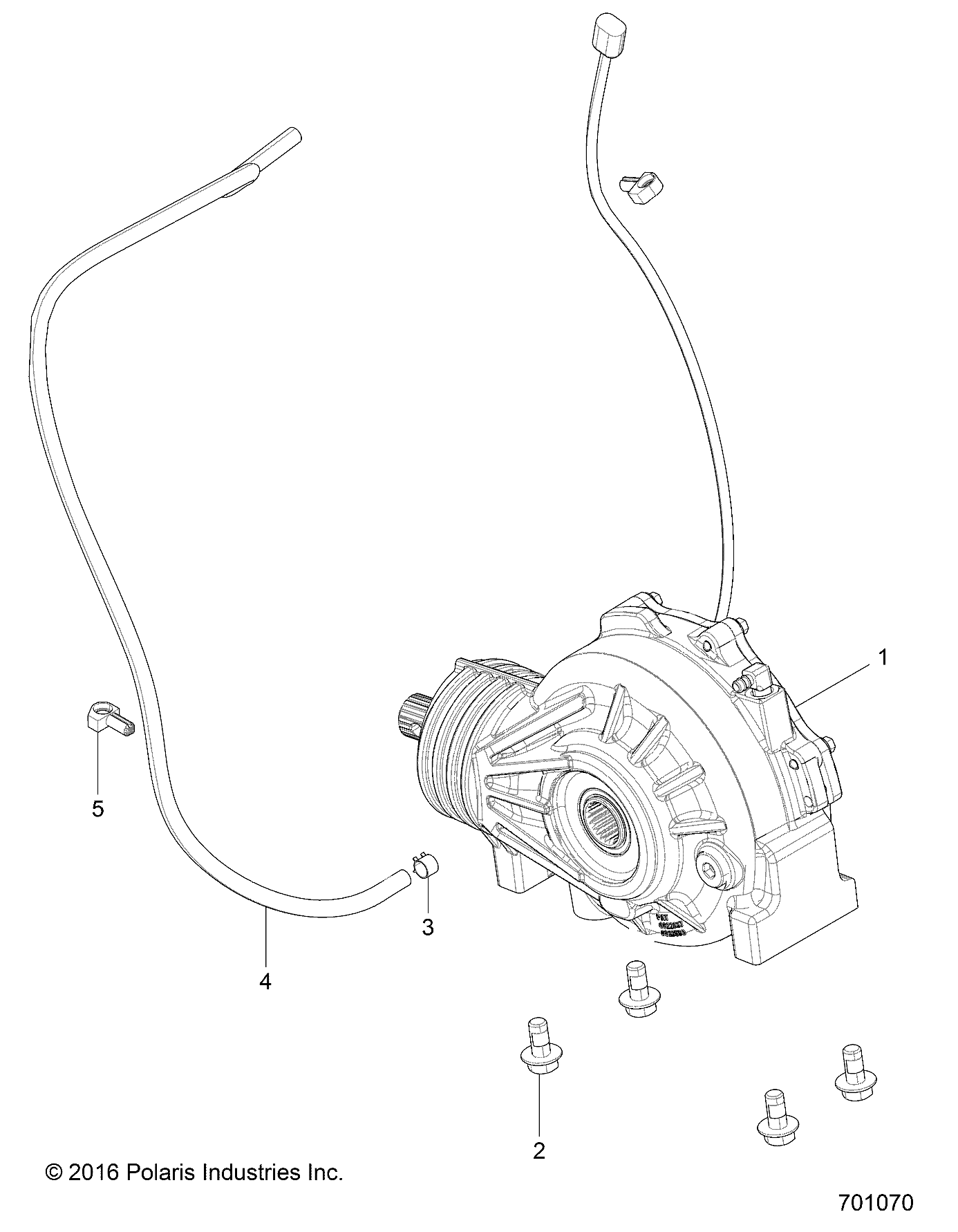 TRANSMISSION MONTAGE BOITE AVANT POUR RZR 900 50 INCH MD 2017