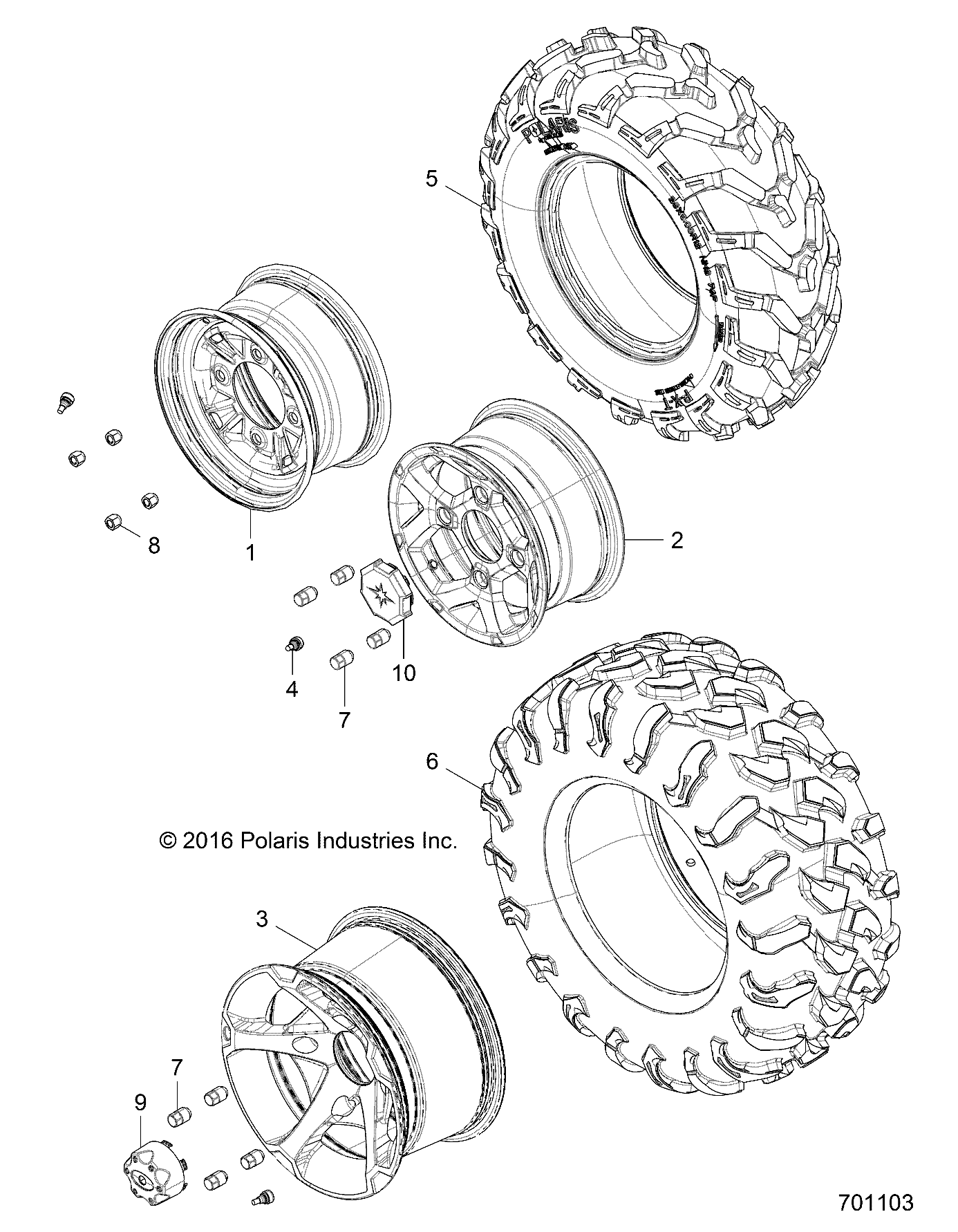 ROUES ROUES ARRIERE POUR RZR 900 5055 INCH ALL OPTIONS 2017