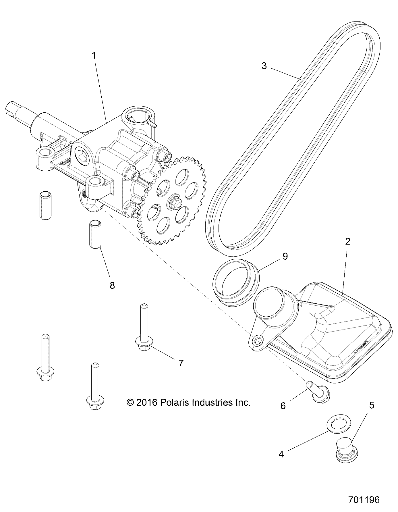 MOTEUR POMPE A HUILE POUR RZR 1000 60 INCH EUTRACTORZUG 2019