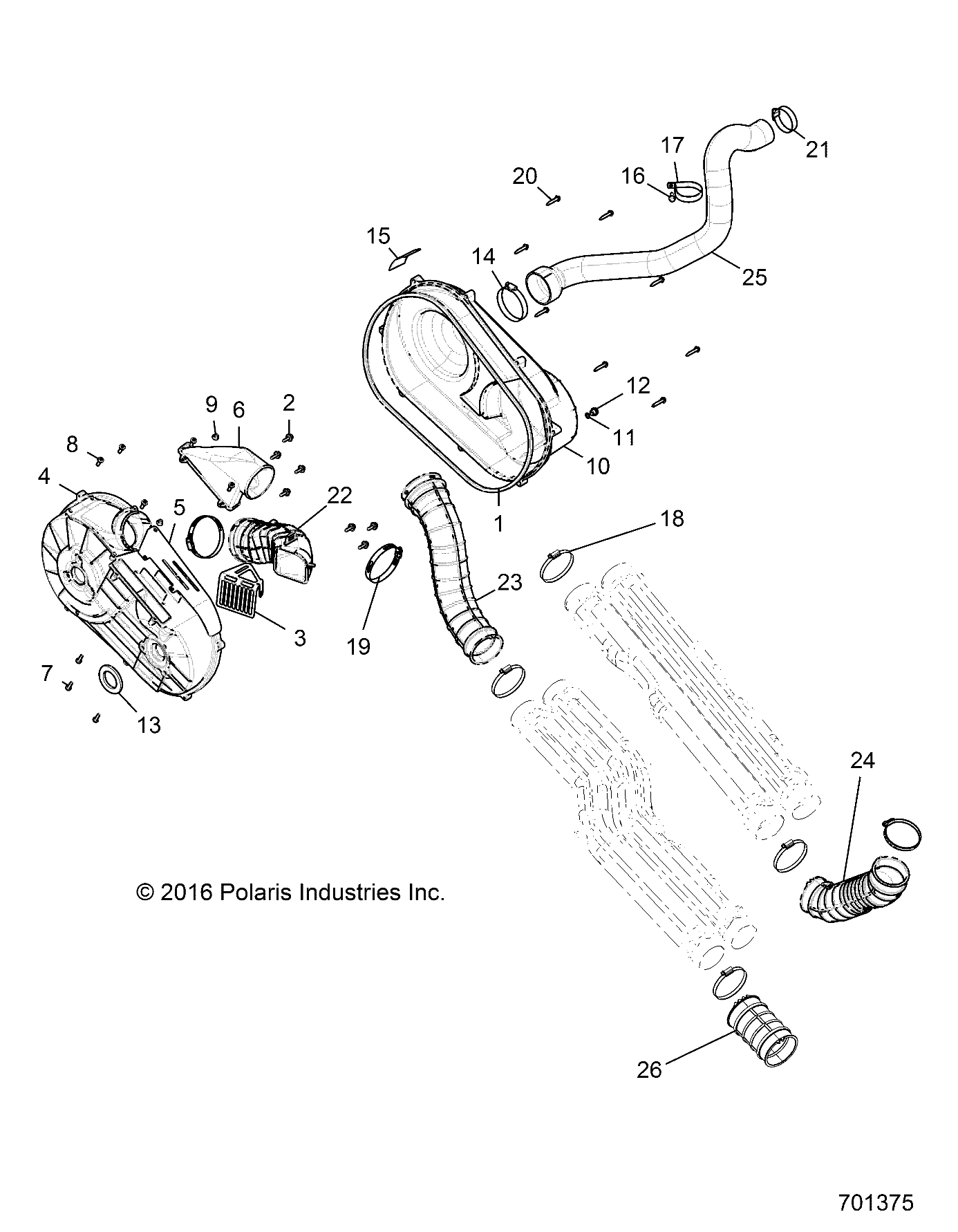 TRANSMISSION CARTER DEMBRAYAGE POUR GENERAL 1000 4 MD 2017
