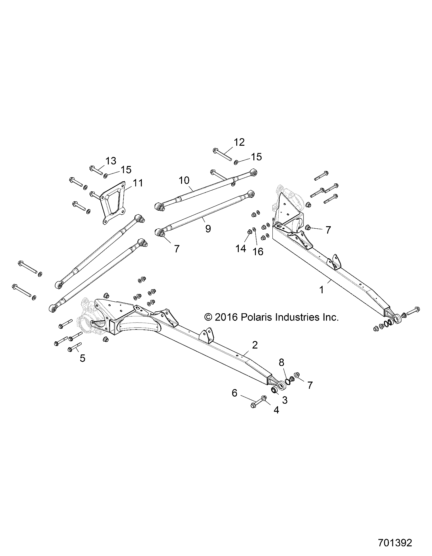 SUSPENSION BRAS DE CONTROLE ARRIERE POUR RZR XP TURBO 2019