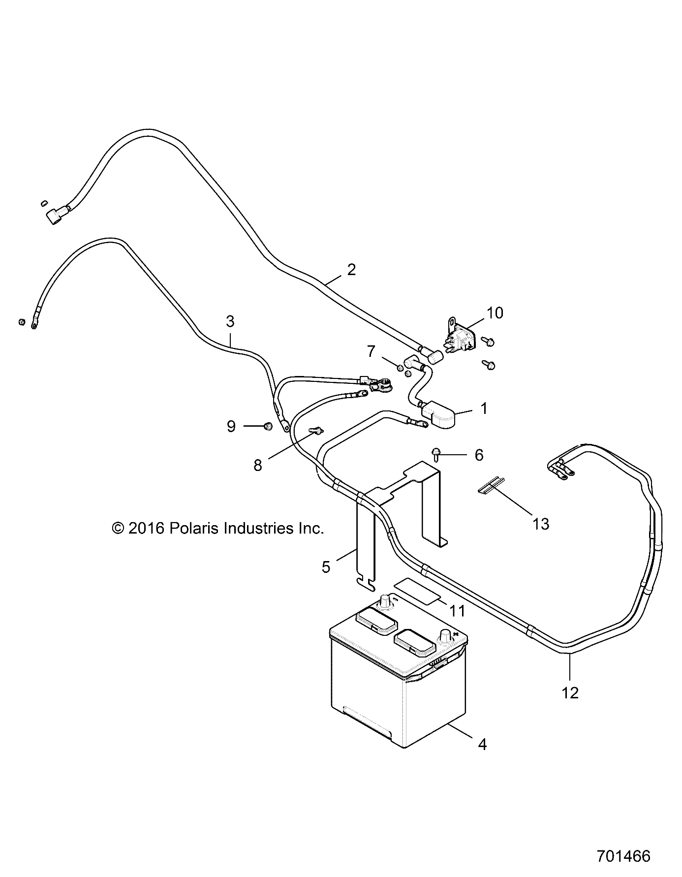 ELECTRIQUE BATTERIE POUR GENERAL 1000 4 EPS EU 2019