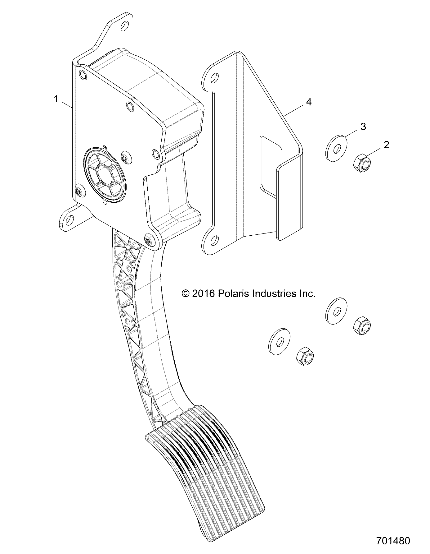 MOTEUR PEDALE DACCELERATEUR POUR RZR 1000 60 INCH EPS 2017