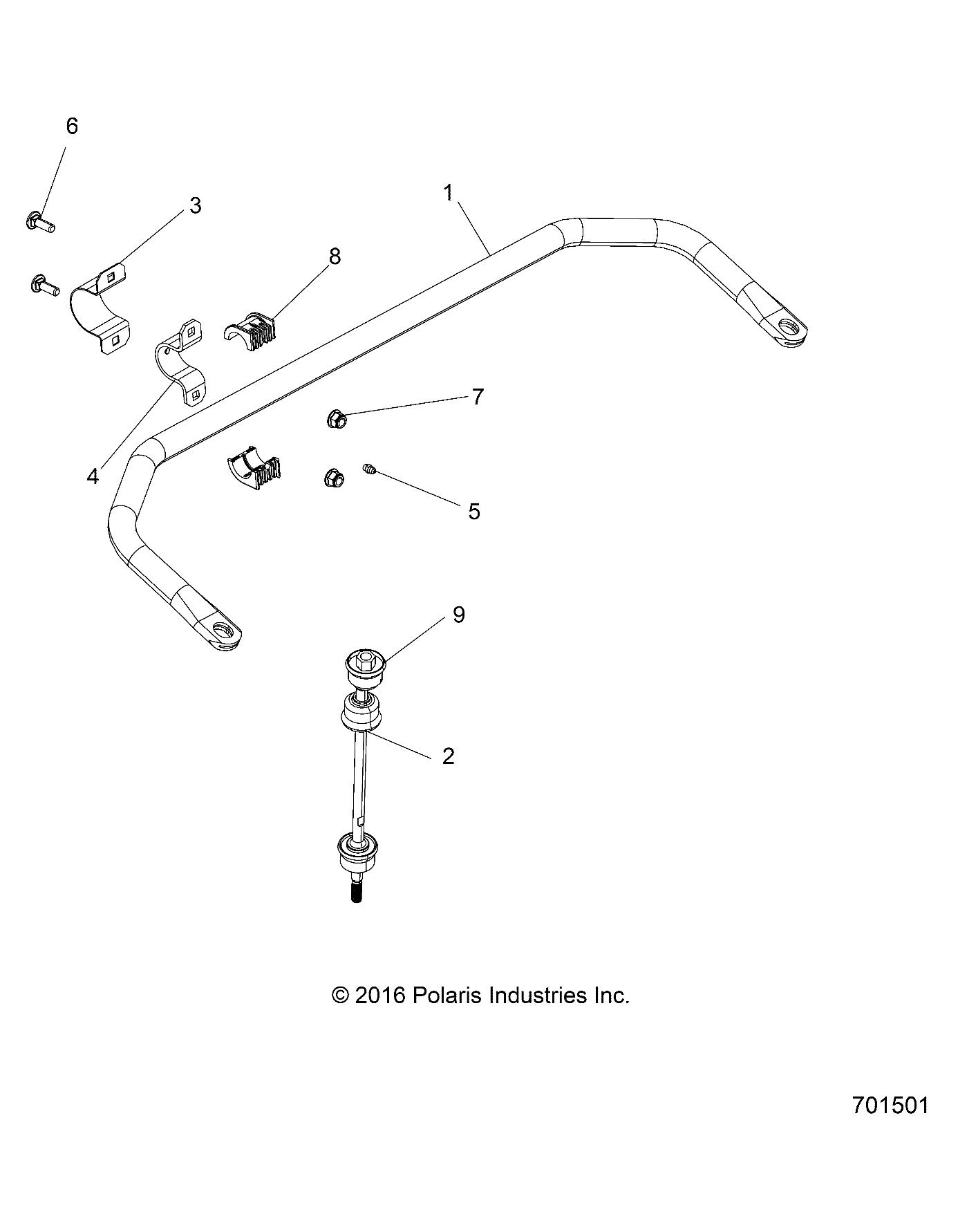SUSPENSION STABILIZER BAR POUR RANGER 570 2022