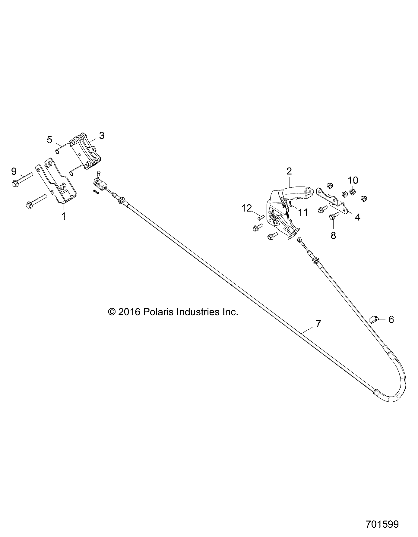 FREINS PARKING POUR RZR 900 50 INCH EUTRACTOR 2018