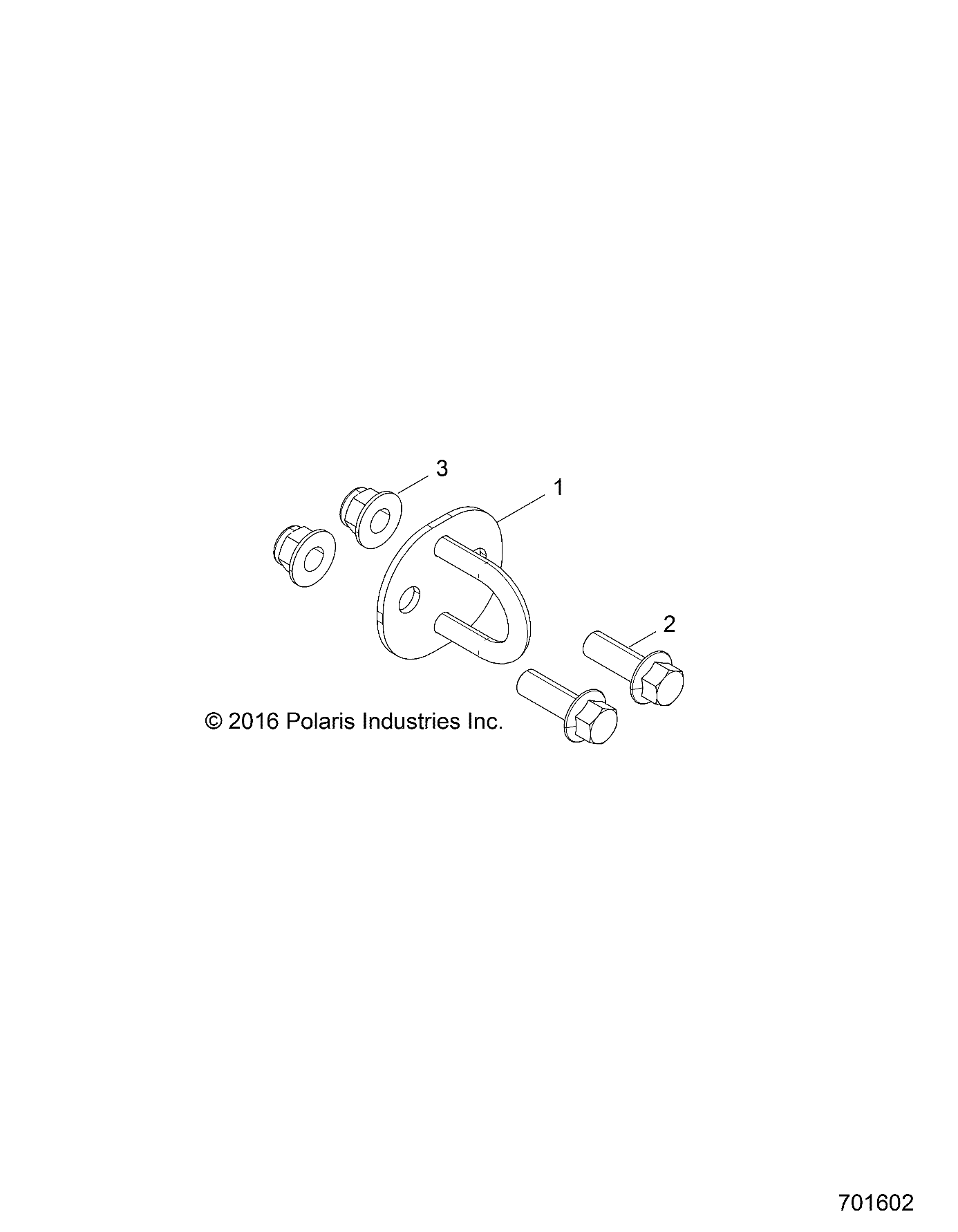 CHASSIS CROCHET DE REMORQUAGE POUR RZR 1000 60 INCH EUTRACTORZUG 2019