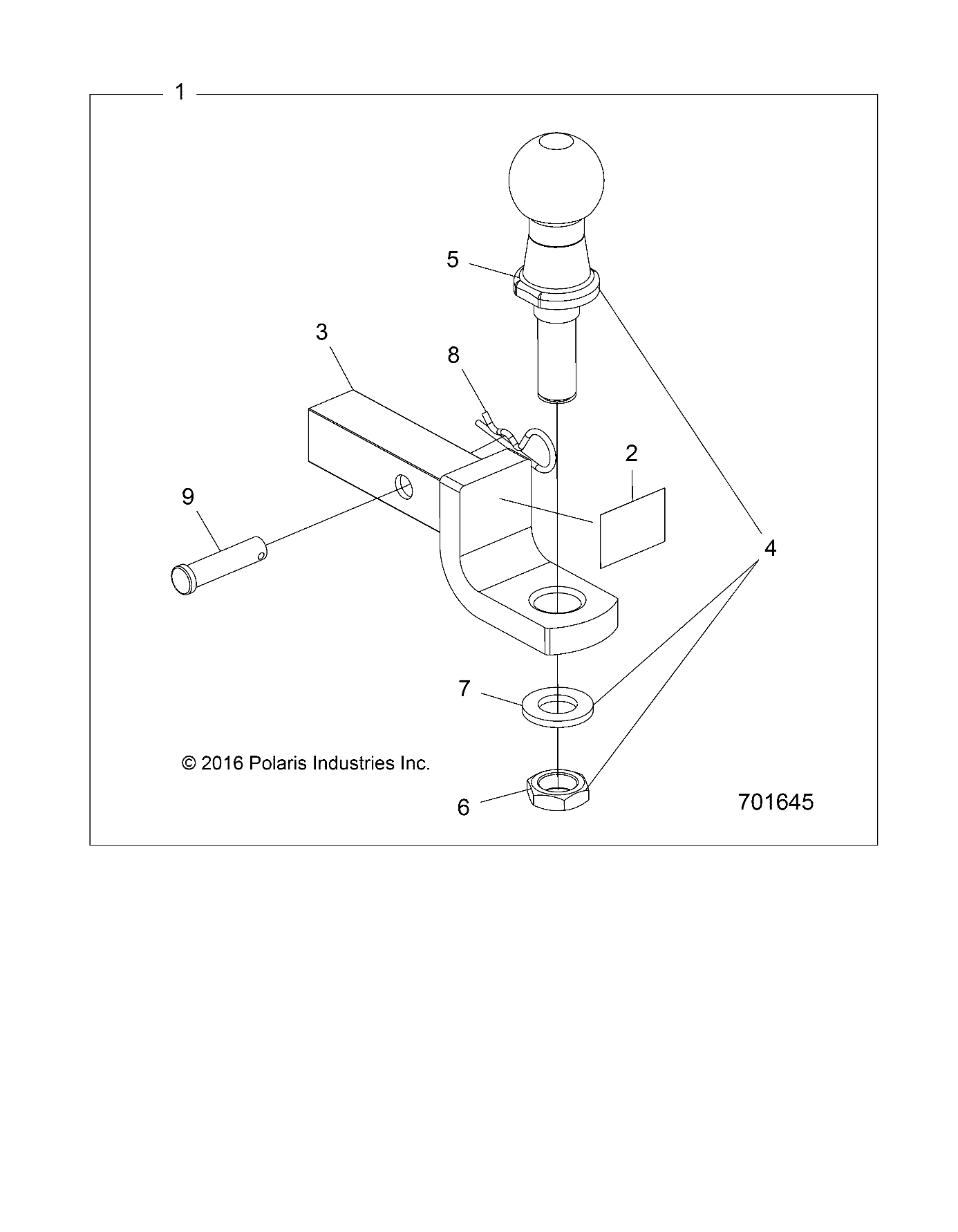 CHASSIS ATTELAGE POUR RANGER 570 EU ZUG TRACTOR NORDIC PRO 2022