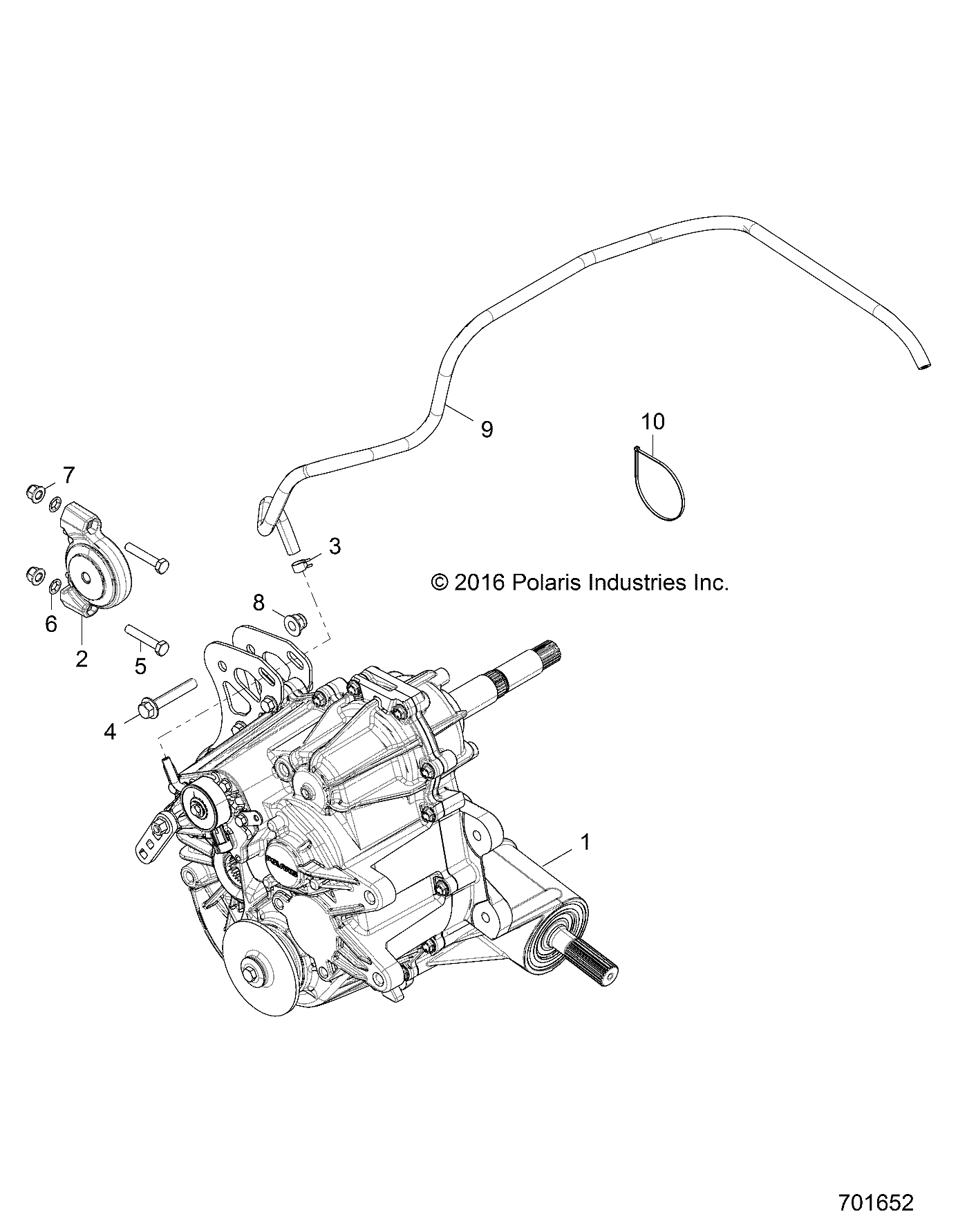 TRANSMISSION MONTAGE BOITE PRINCIPALE POUR RZR XP 1000 TRACTOREUZUG 2017