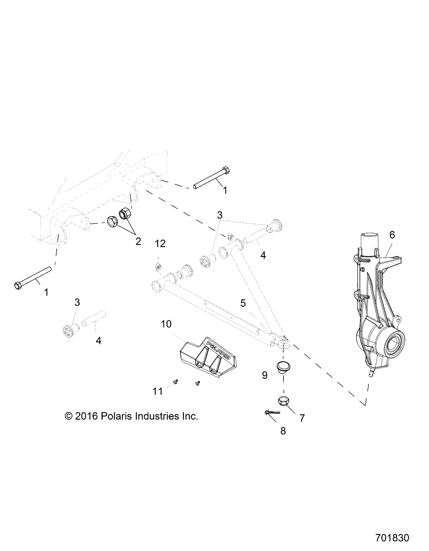 SUSPENSION BRAS DE SUSPENSION POUR RANGER 570 FULL SIZE 2021