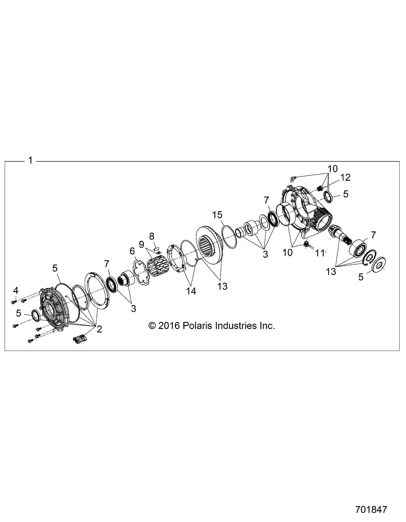 TRANSMISSION BOITE AVANT POUR RZR XP 1000 2017