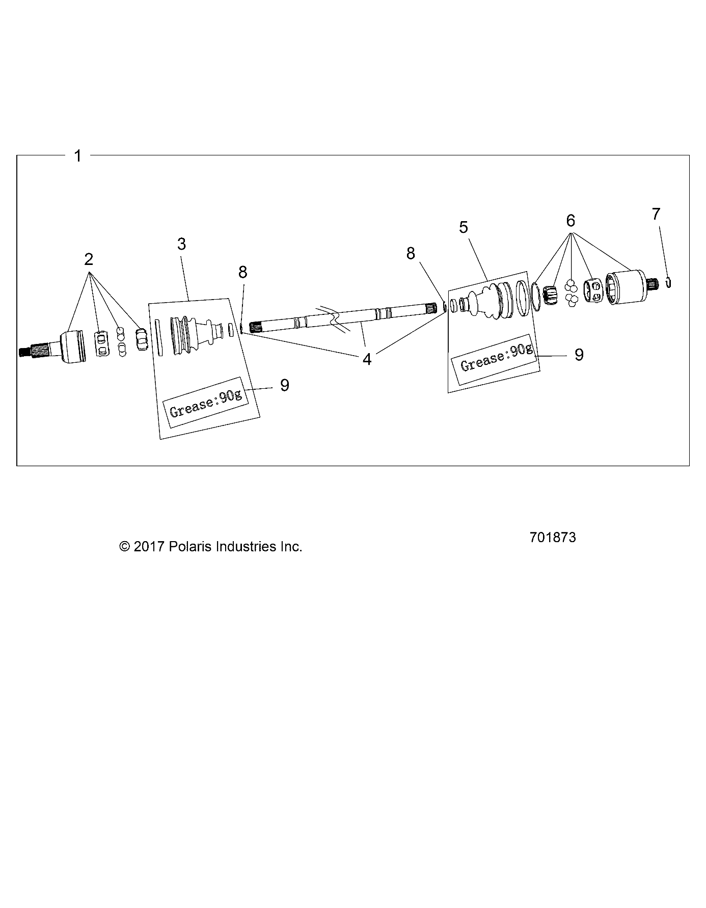 TRANSMISSION DEMI ARBRE ARRIERE POUR GENERAL 4 1000 RC EDITION 2021