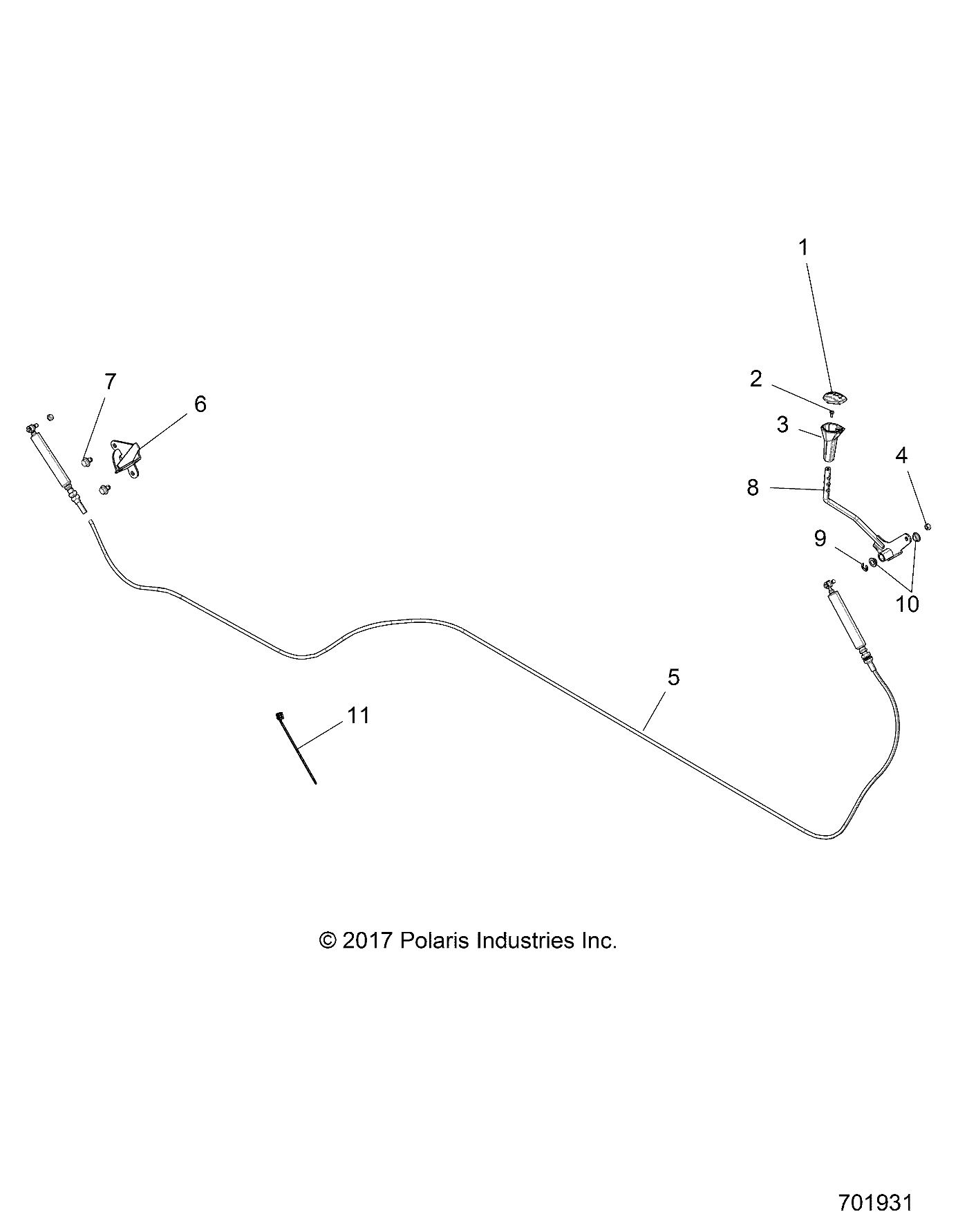TRANSMISSION SELECTEUR DE VITESSES POUR RANGER 570 2019