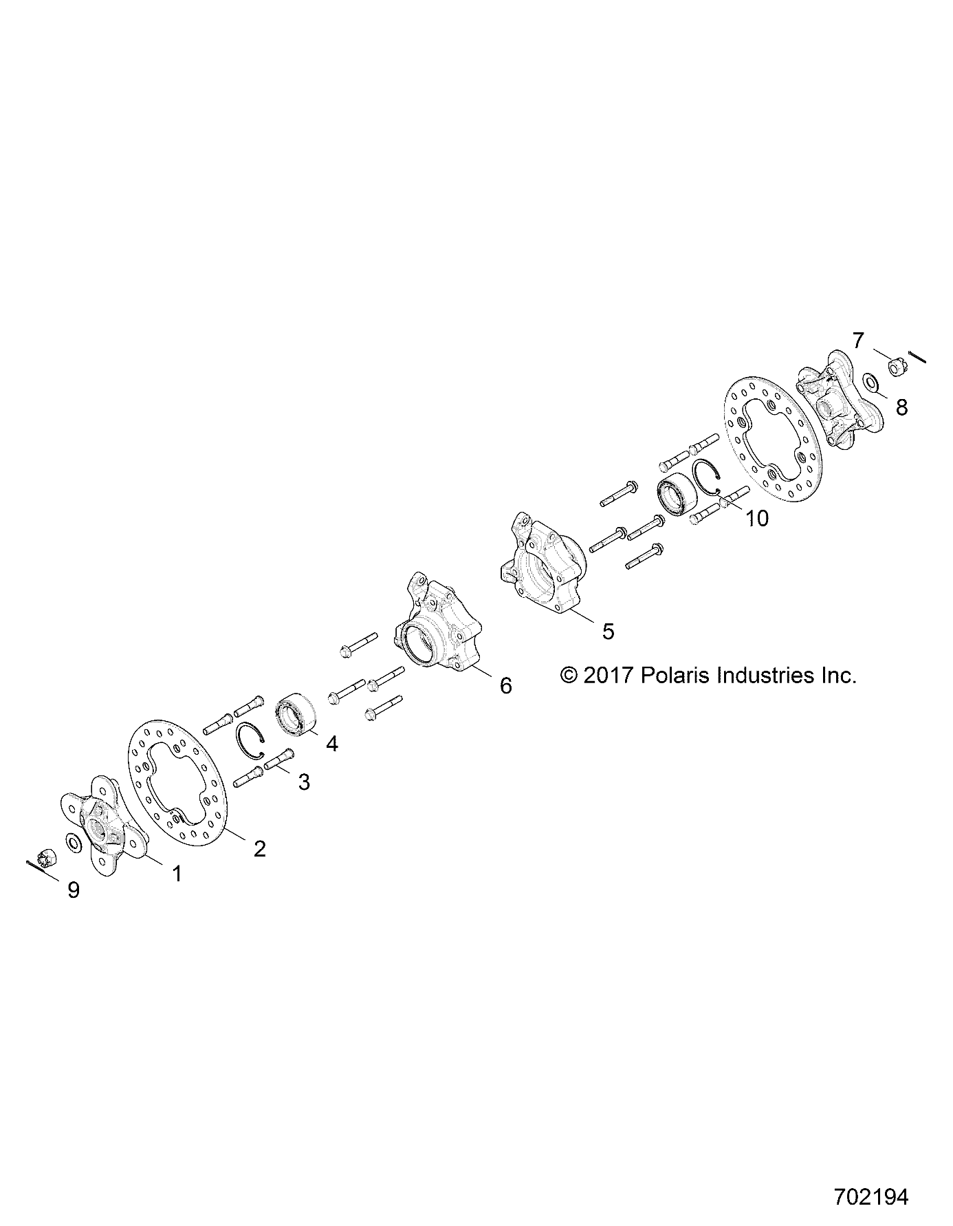 SUSPENSION REAR CARRIER AND HUB POUR RZR PRO XP ULTIMATE 2023