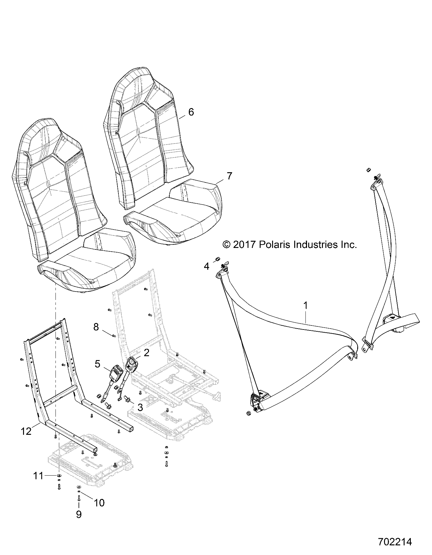 CARROSSERIE CEINTURE ET MONTAGE POUR RZR XP 1000 TRACTOREUZUG 2019