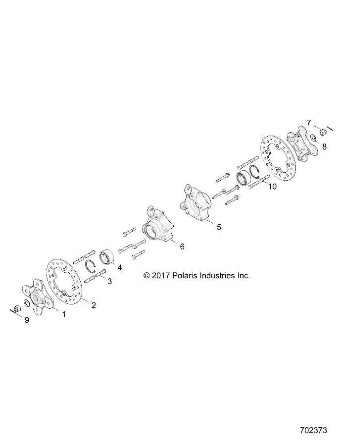 SUSPENSION PORTE BAGAGES ARRIERE ET MOYEU POUR RZR XP TURBO MD 2018