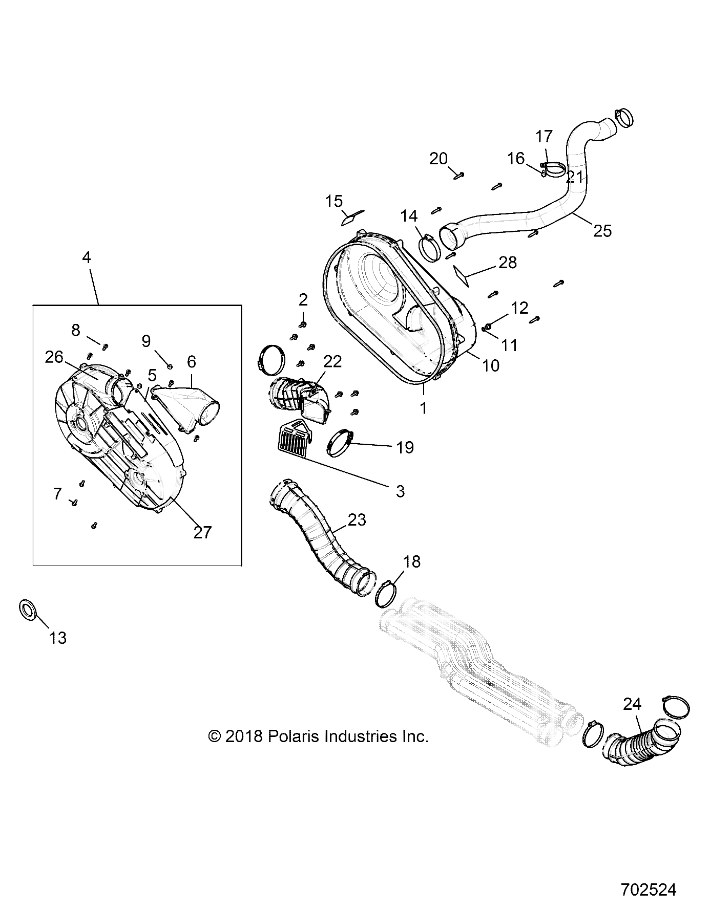 TRANSMISSION CARTER DEMBRAYAGE POUR GENERAL 1000 EPS EU TR ZUG MD 2019
