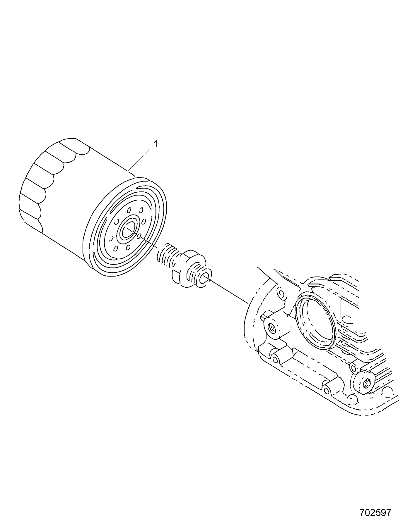 MOTEUR FILTRE A HUILE POUR RANGER 902D EU TRACTOR APLA 2021