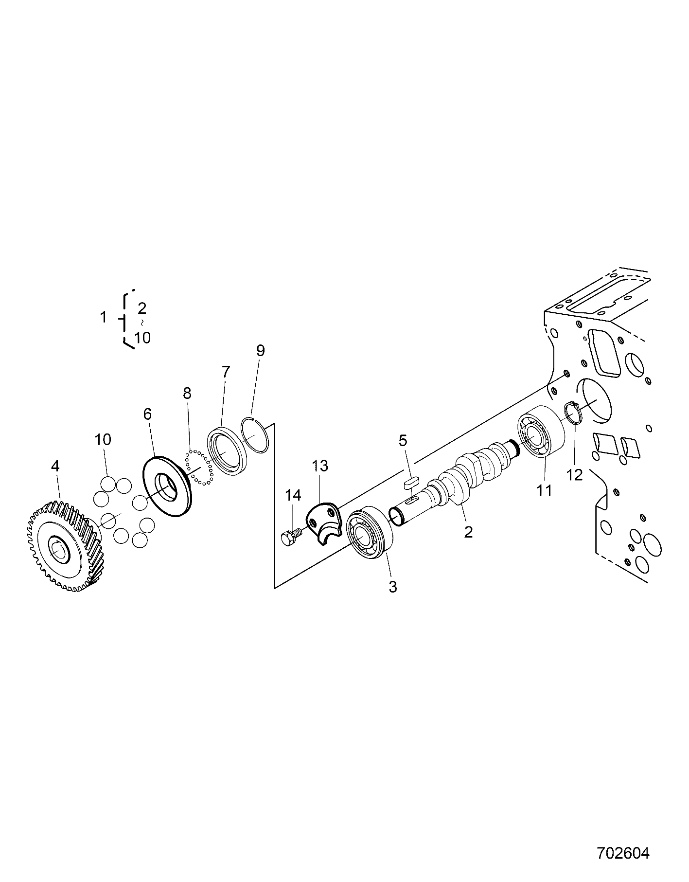 MOTEUR ARBRE A CAMES CARBURANT ET ARBRE REGULATEUR POUR RANGER 902D ISRL TRACTOR 2021