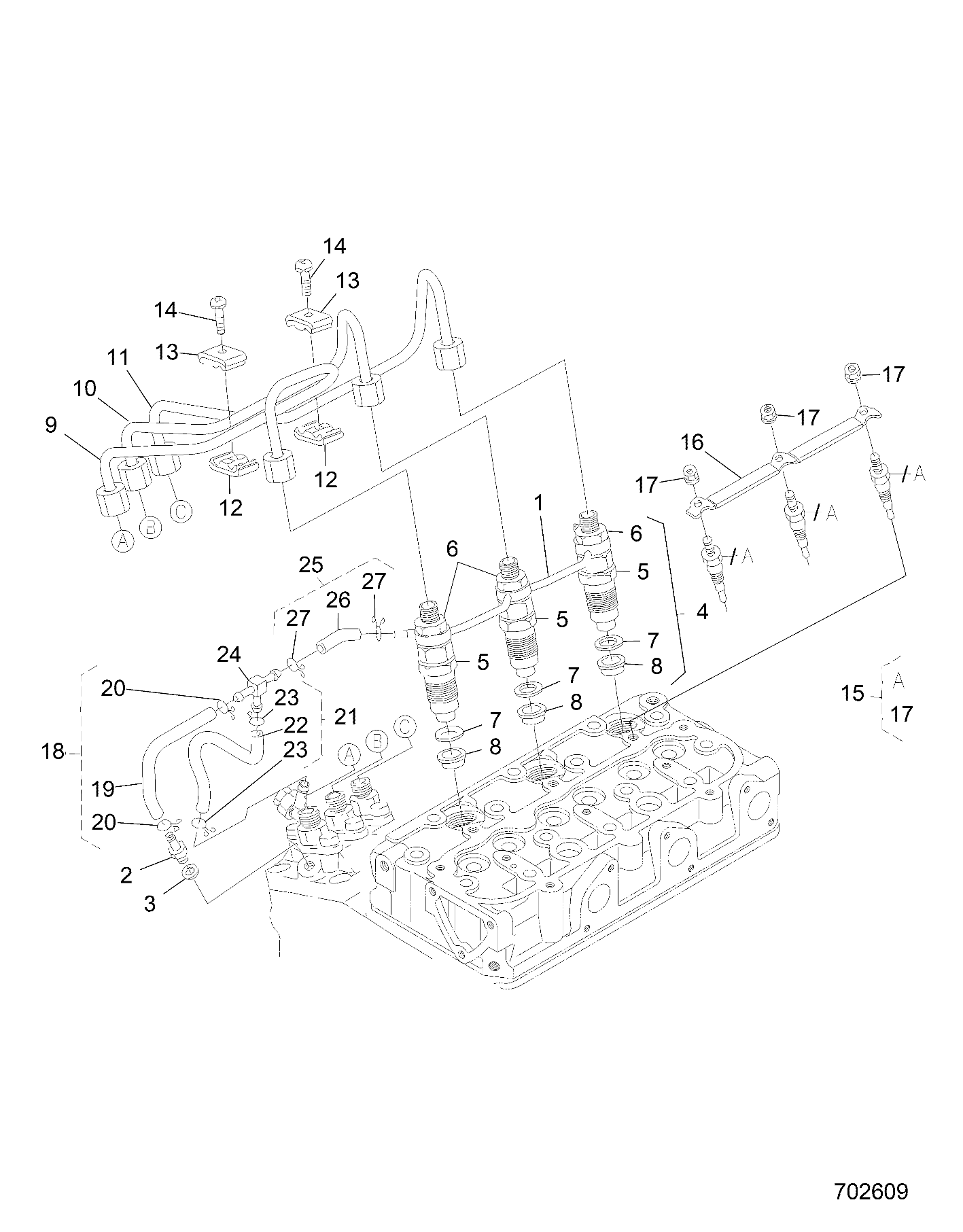 MOTEUR PORTE INJECTEUR ET BOUGIE DE PRECHAUFFAGE POUR RANGER DIESEL HD TRACTOR EPS EUAPLA 2022