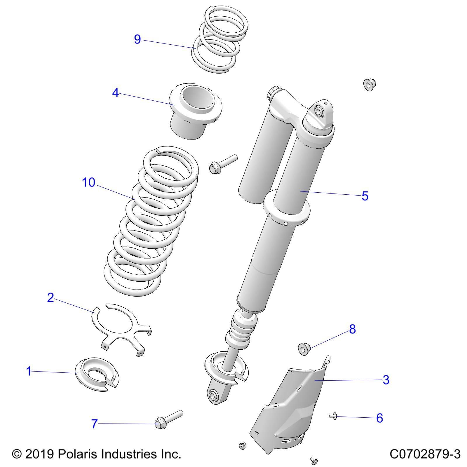 SUSPENSION REAR SHOCK MOUNTING STANDARDPREMIUM POUR RZR PRO XP PREMIUM 2023