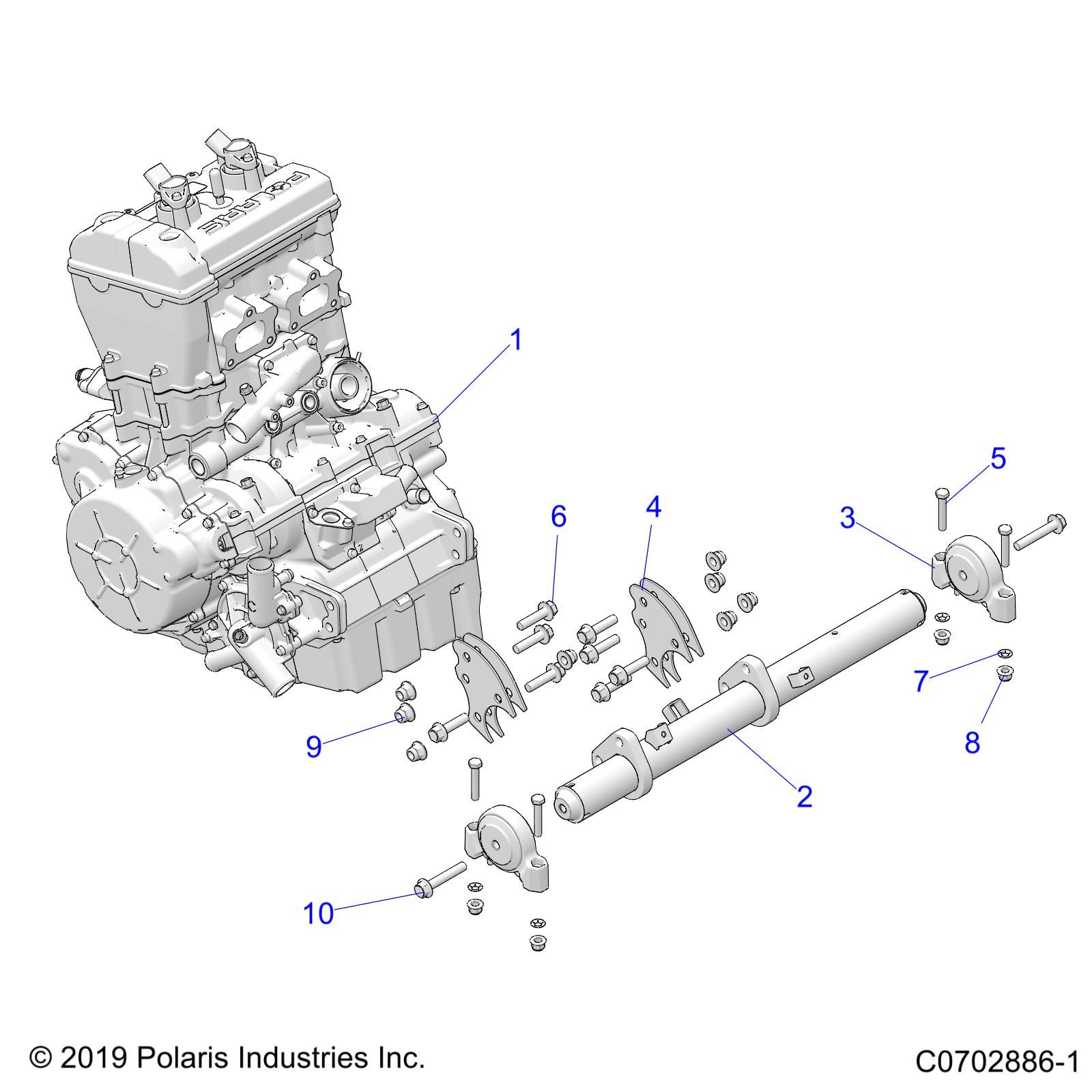 MOTEUR MONTAGE POUR RZR TURBO R 4 ULTIMATE R01 2023