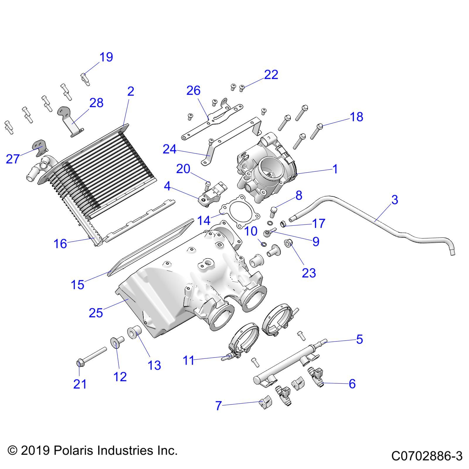 MOTEUR COLLECTEUR DADMISSION DAIR POUR RZR 64 T 2022