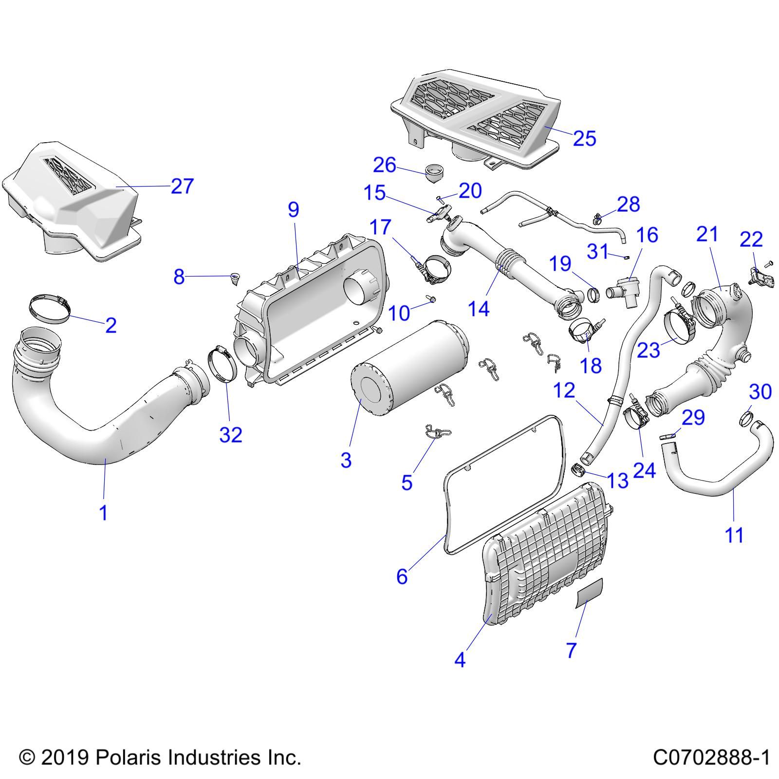 MOTEUR SYSTEME DADMISSION DAIR POUR RZR PRO XP 4 ULTIMATE 2021