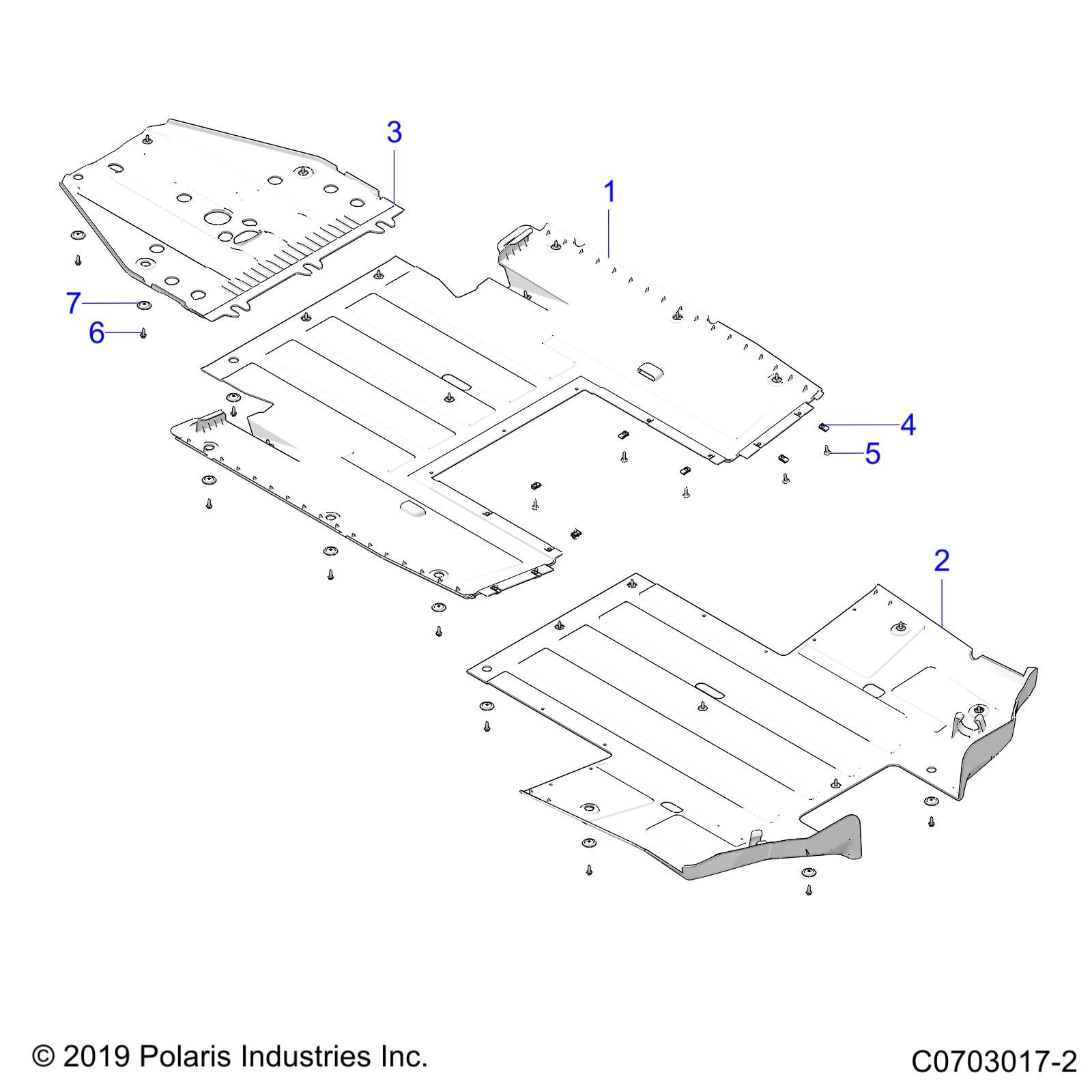 CHASSIS SKID PLATES POUR RZR PRO XP ULTIMATE 2022