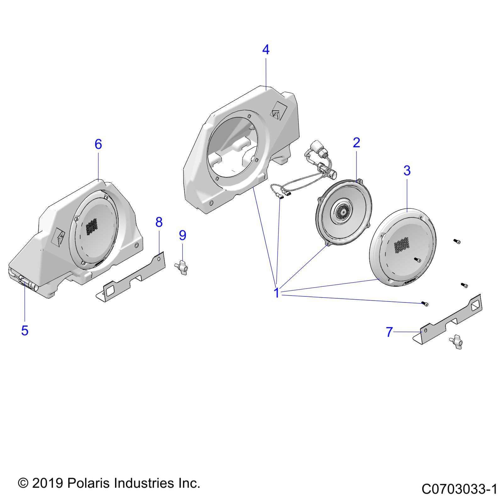 ELECTRICAL OPTION AUDIO REAR POUR RZR PRO R ULTIMATE LV R01 2023