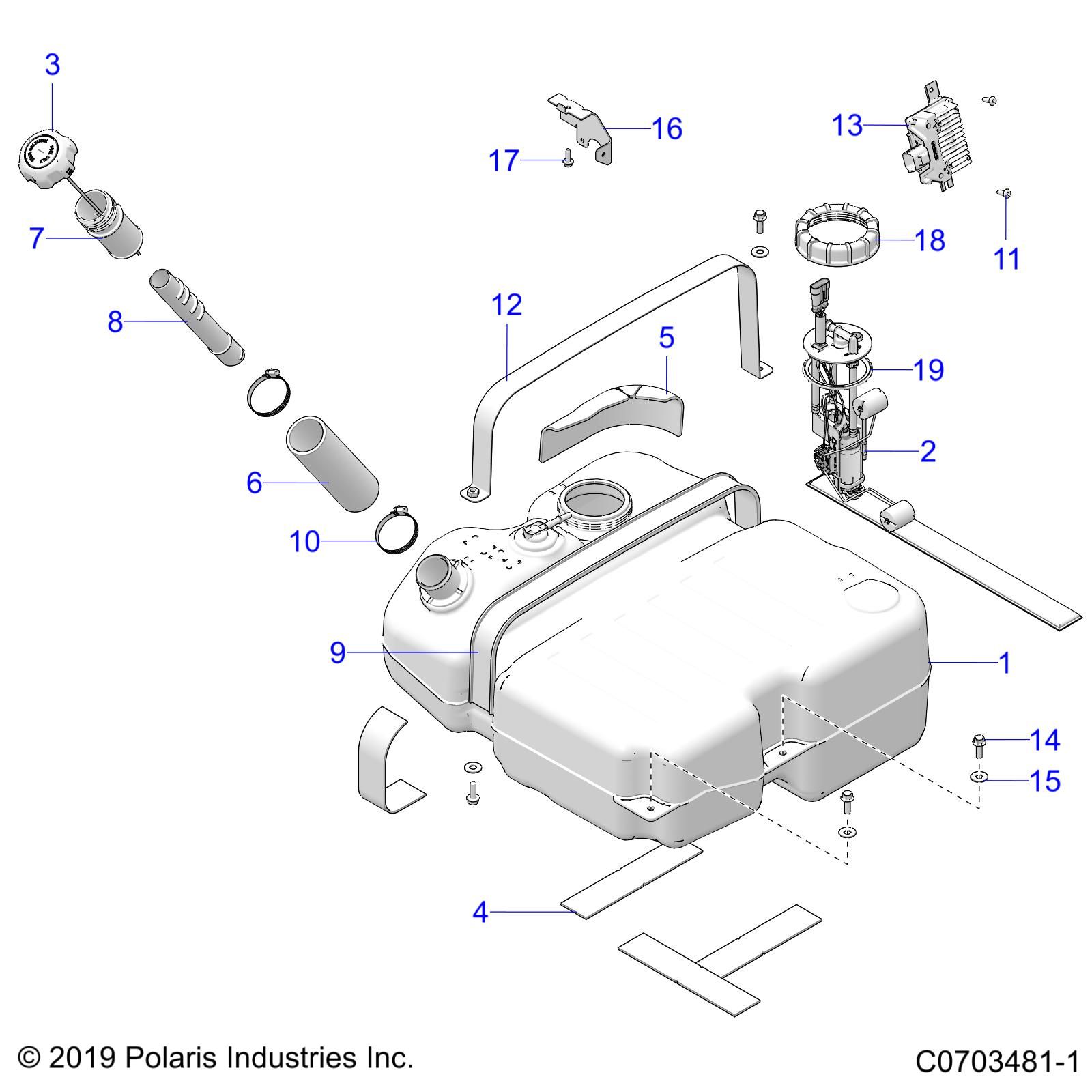 MOTEUR CIRCUIT DE CARBURANT RESERVOIR POUR RZR PRO XP 4 PREMIUM R01 2023