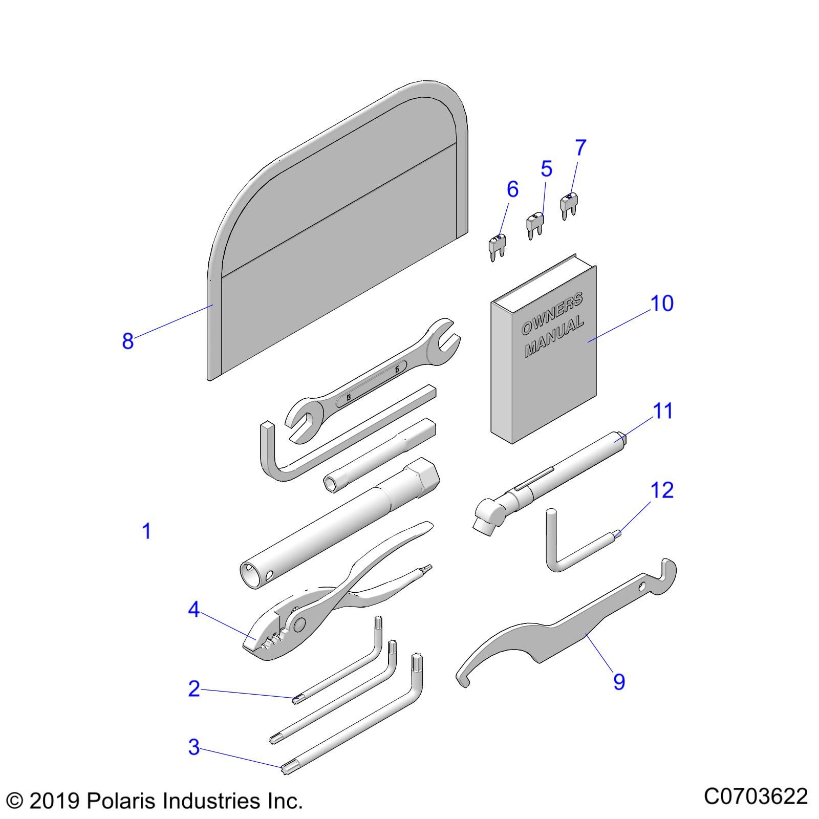 REFERENCES MANUEL DE LUTILISATEUR ET KIT OUTILS POUR RZR 64 T OPT2 2022