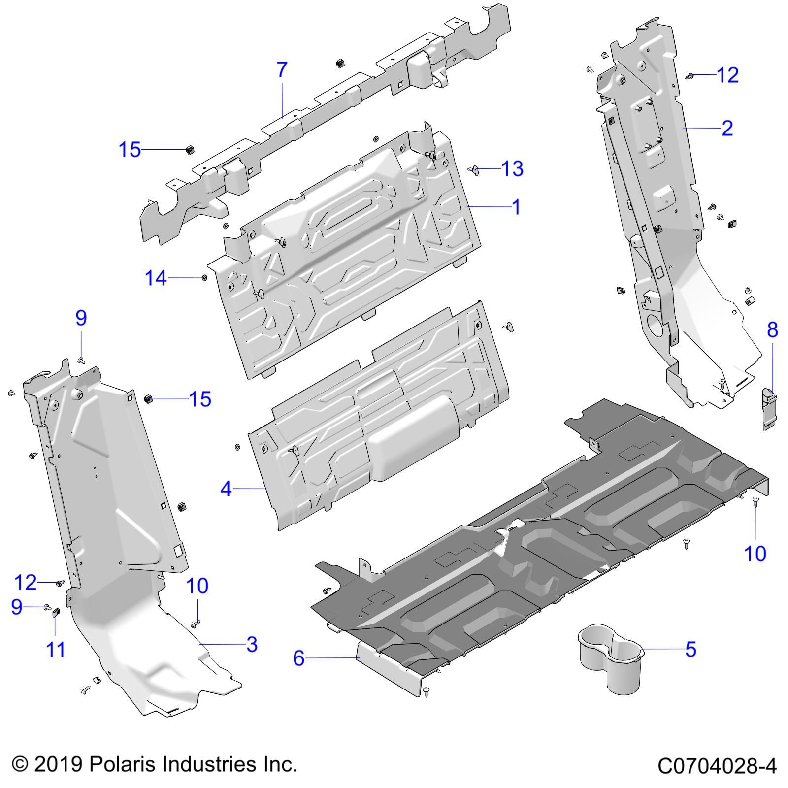 CARROSSERIE CAPOT ARRIERE POUR RZR 74 T MP RCR R01 2023