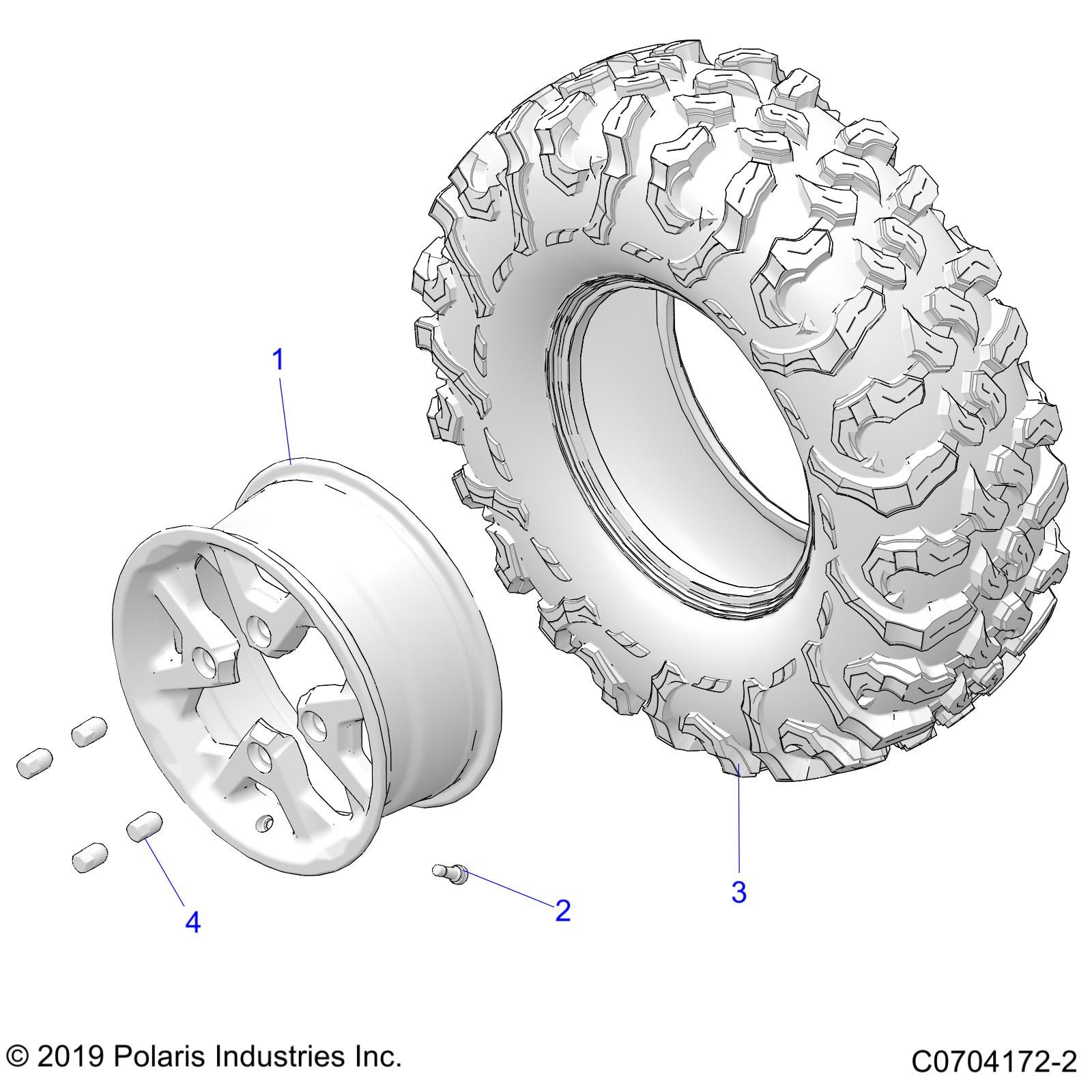 ROUES ROUES AVANT POUR RZR PRO XP 4 2020