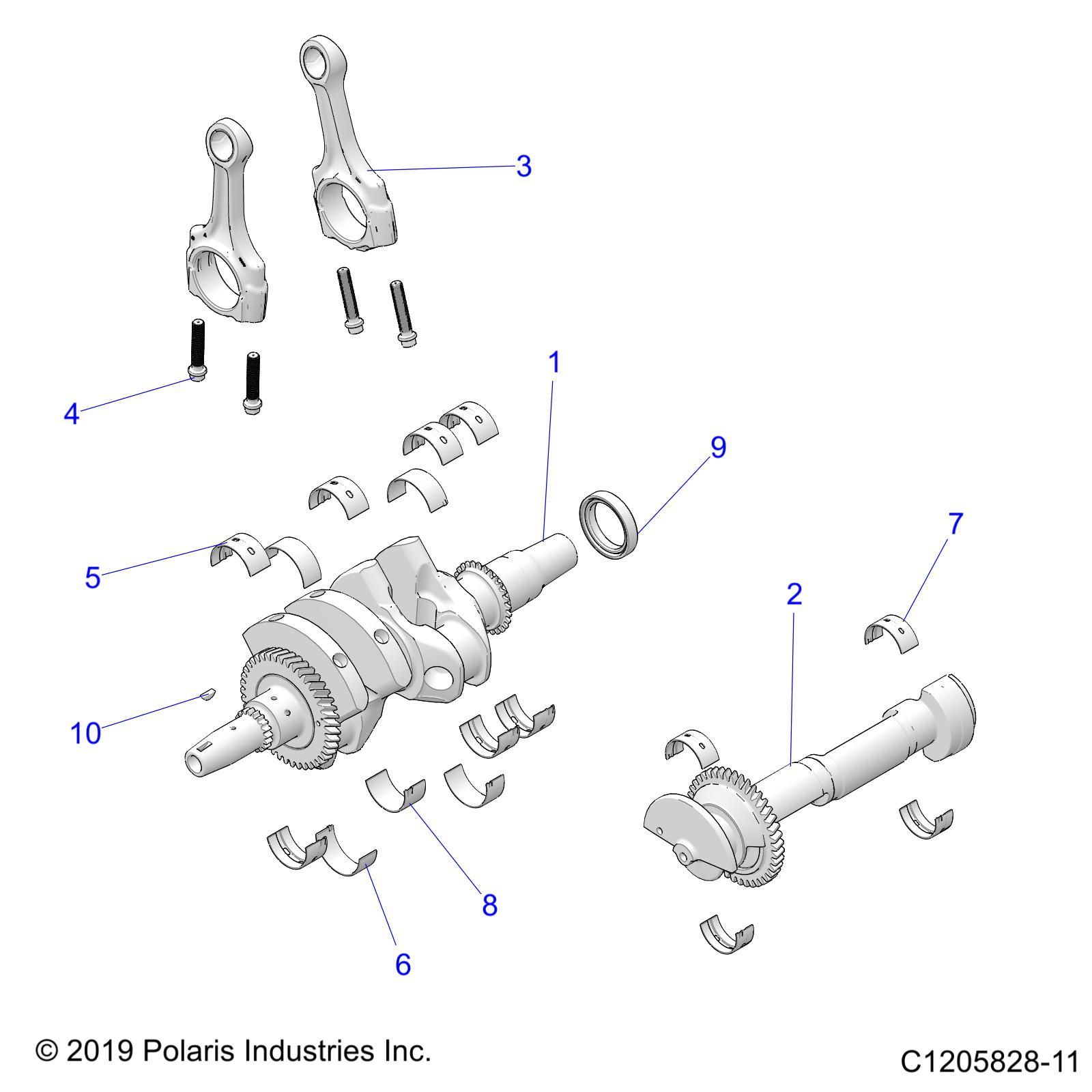 MOTEUR VILBREQUIN ET ROULEMENTS POUR RZR PRO XP 4 SPORT R01 2023