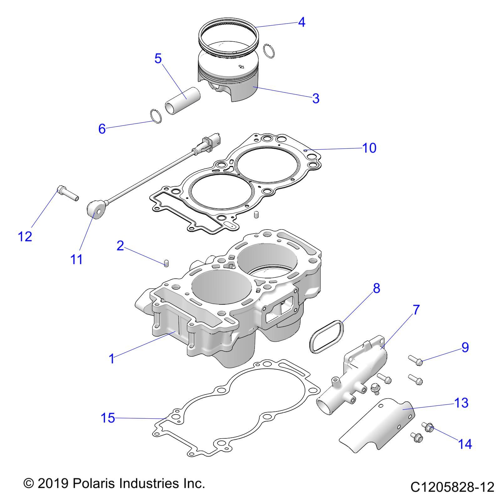 MOTEUR CYLINDRE ET PISTON POUR RZR PRO XP SPORT R01 2023