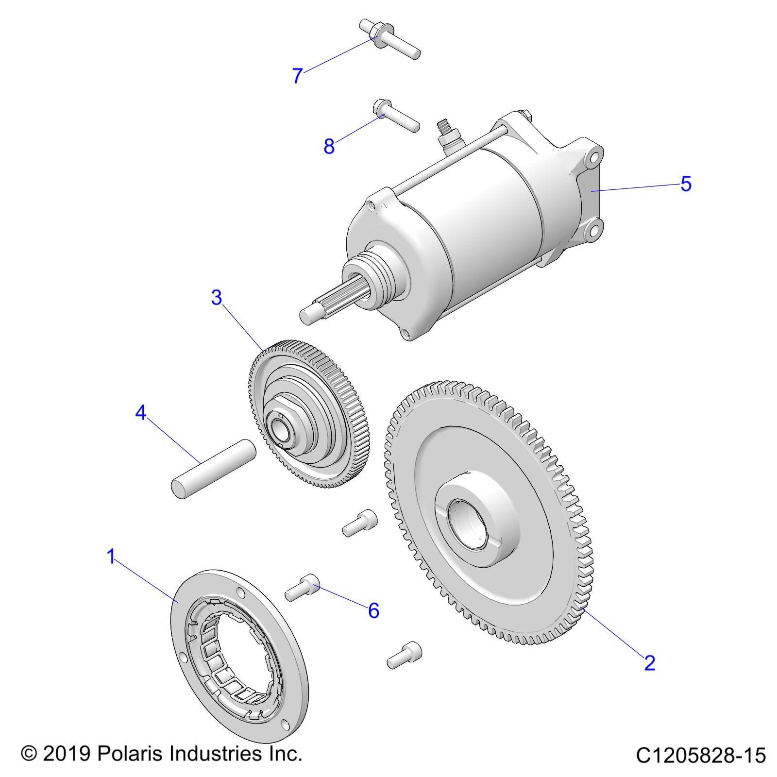 MOTEUR STARTER POUR RZR PRO XP 4 PREMIUM 2022