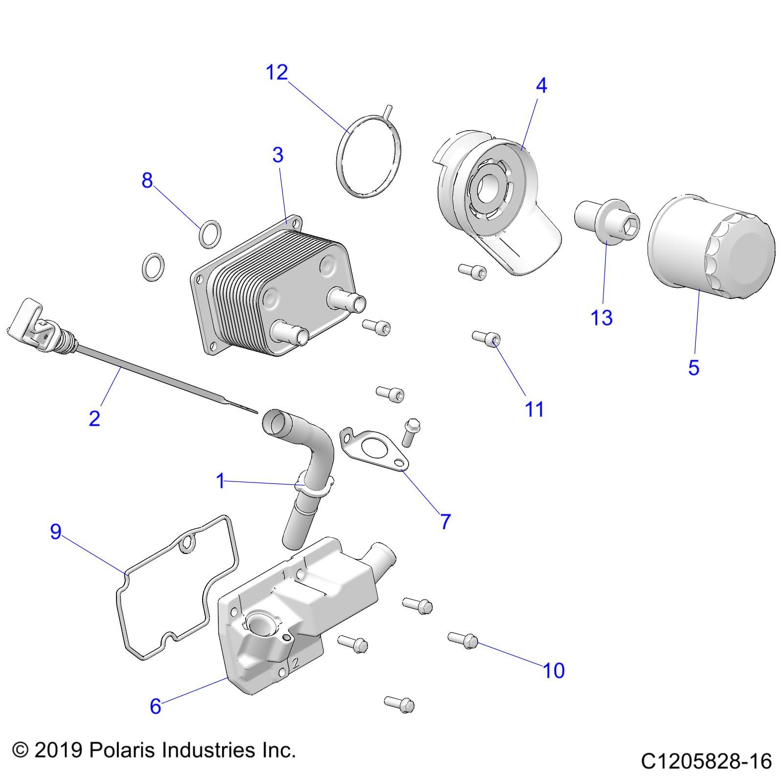 MOTEUR JAUGE ET FILTRE A HUILE POUR RZR64TMP 4 2022