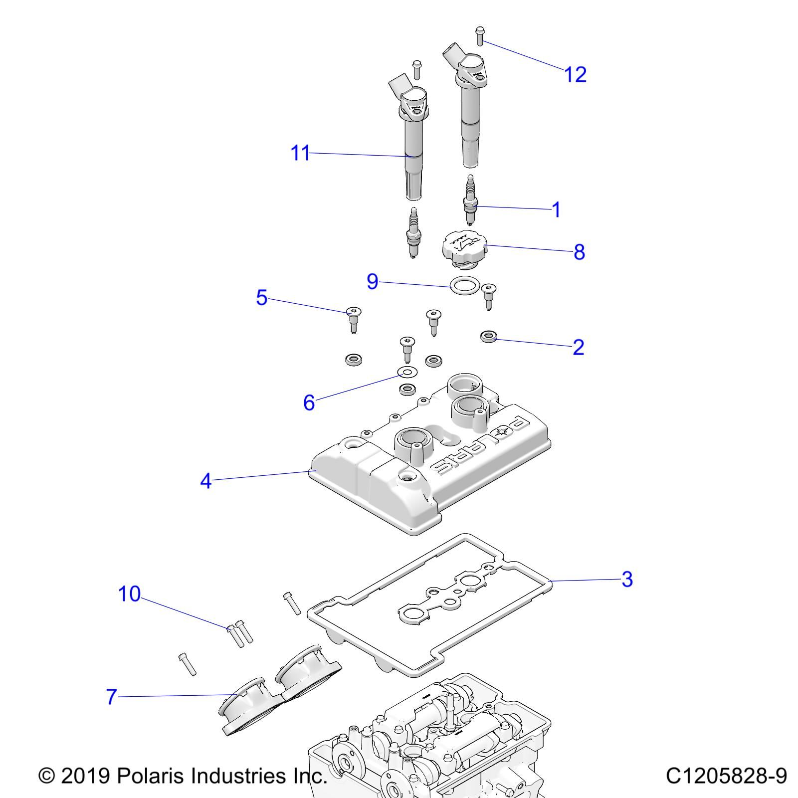 MOTEUR ACCELERATEUR ET COUVERCLE DE SOUPAPES POUR RZR PRO XP 4 ULTIMATE 2021