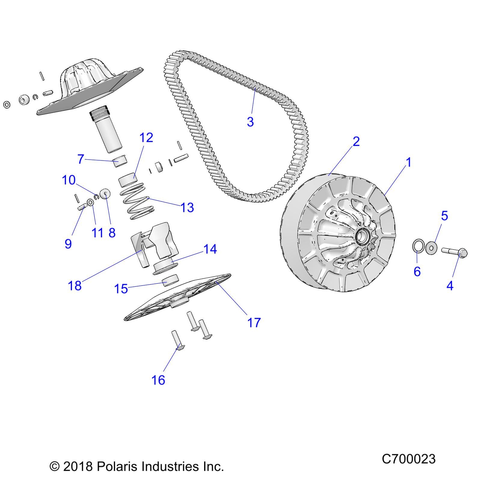 TRANSMISSION EMBRAYAGE SECONDAIRE POUR RANGER DIESEL HD EPS DLX EUTRACTORAU R02 2023