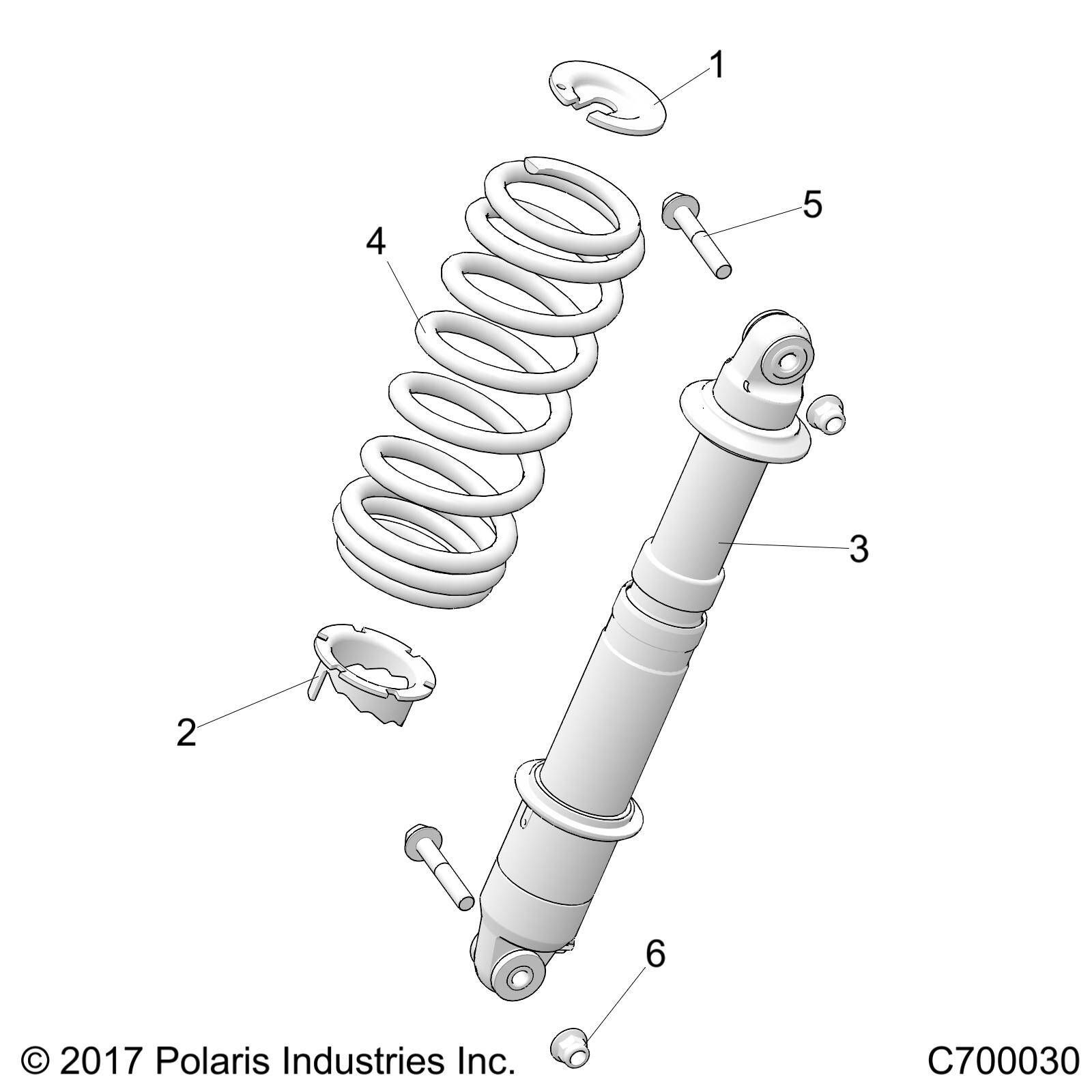 SUSPENSION REAR SHOCK MOUNTING POUR RANGER DIESEL HD EPS ISRAEL R01 2023