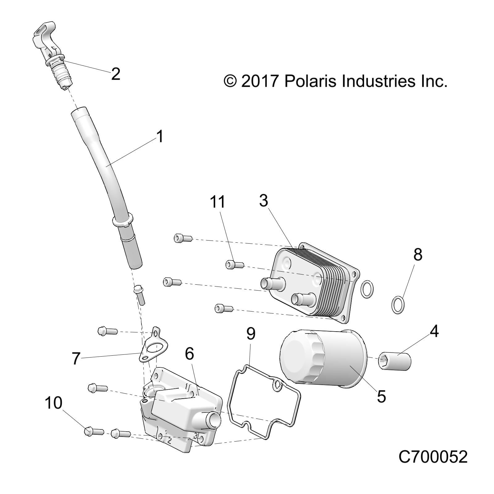 MOTEUR JAUGE ET FILTRE A HUILE POUR RANGER 1000 EPS 2018