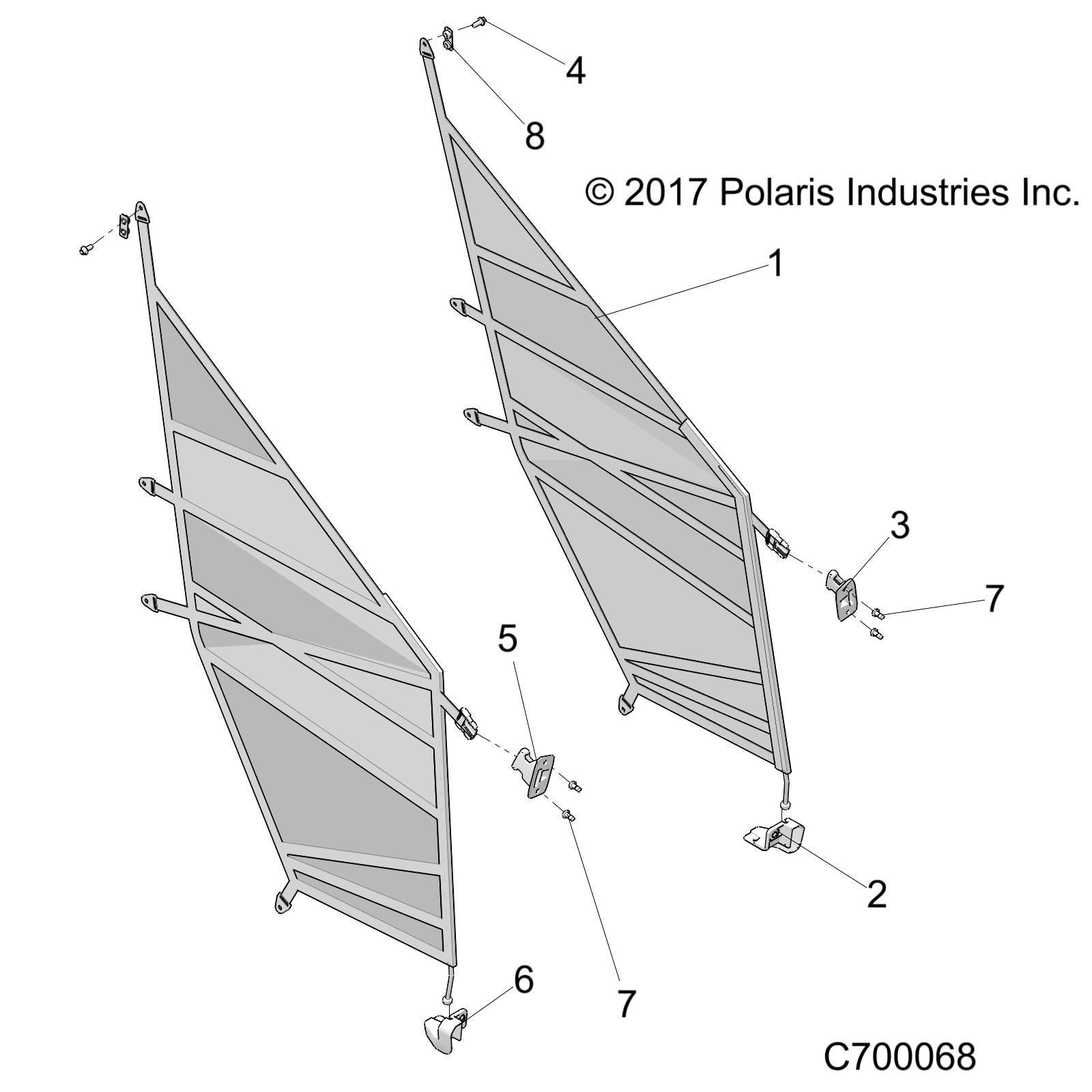 CARROSSERIE MOUSTIQUAIRES POUR RANGER XP 1000 TEXAS 2021