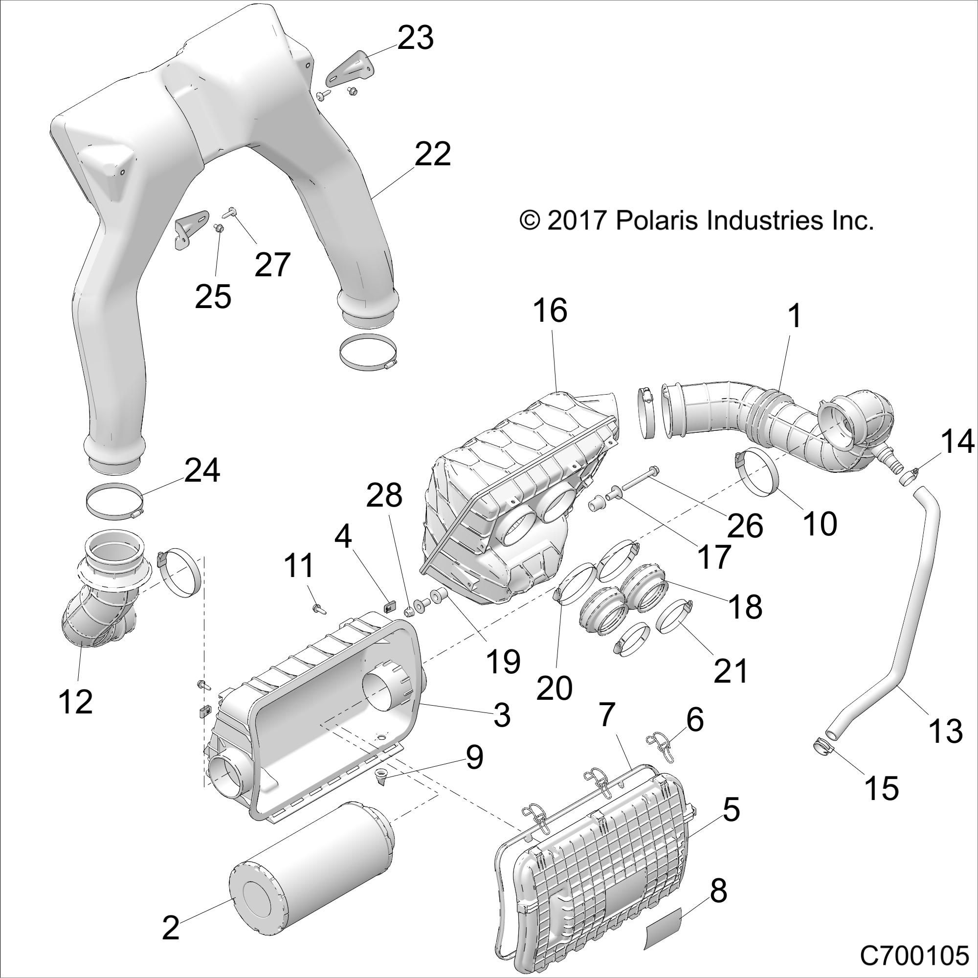 MOTEUR SYSTEME DADMISSION DAIR POUR RZR RS1 EPS 2022