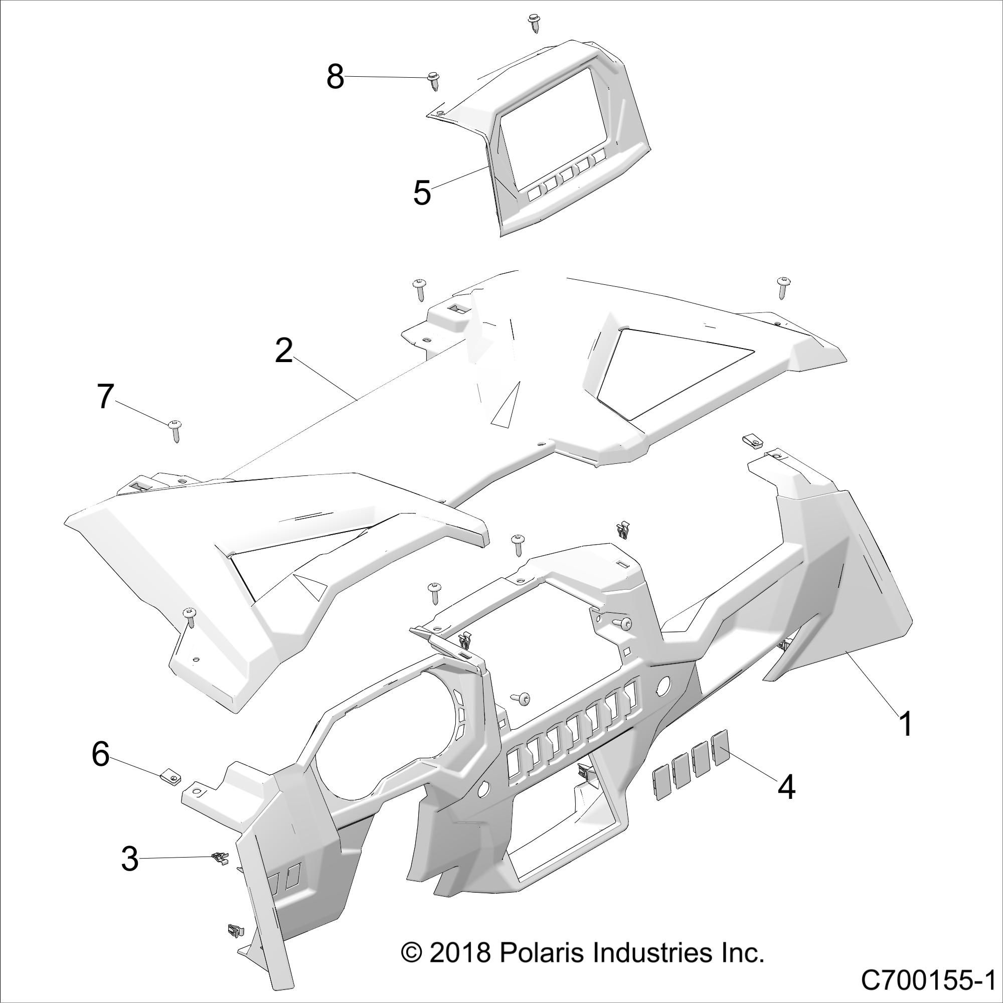 BODY DASH RIDE COMMAND POUR RZR XP 1000 RCPREMIUM 2022