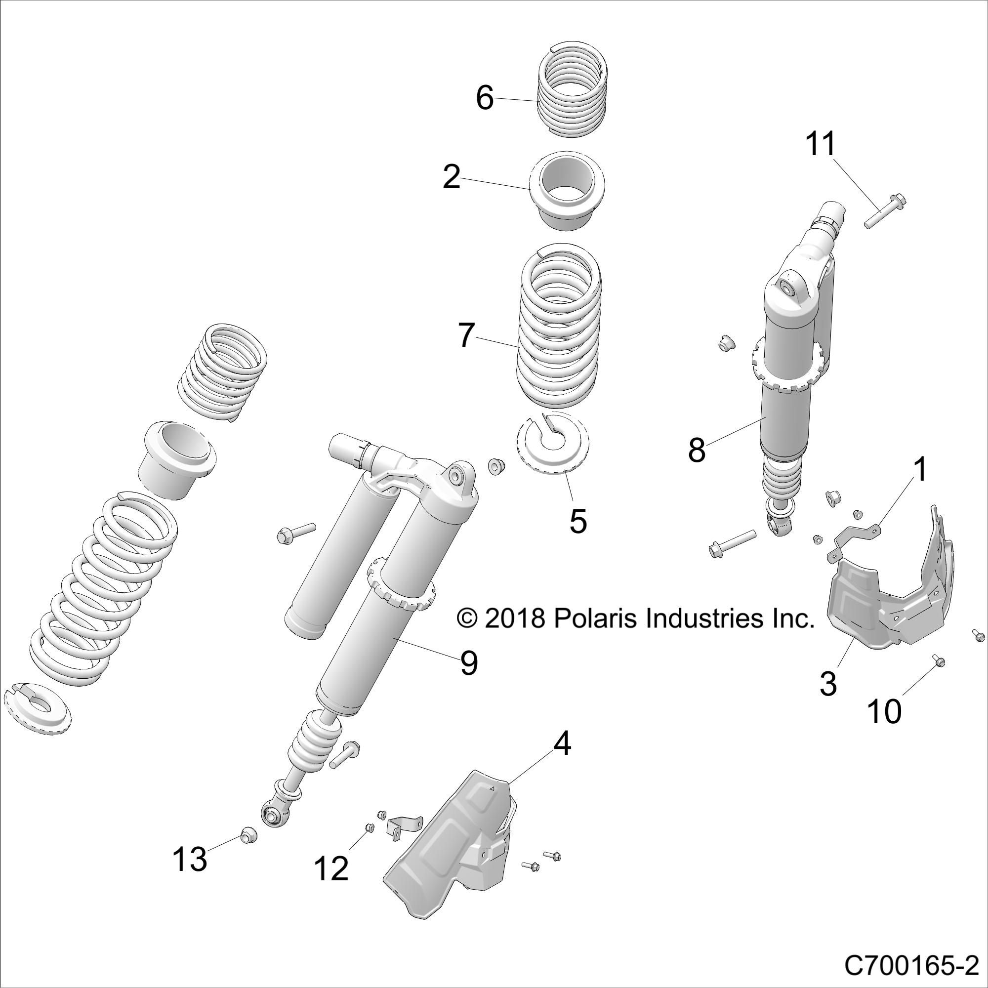 SUSPENSION REAR SHOCK MOUNTING POUR RZR TURBO S 2021