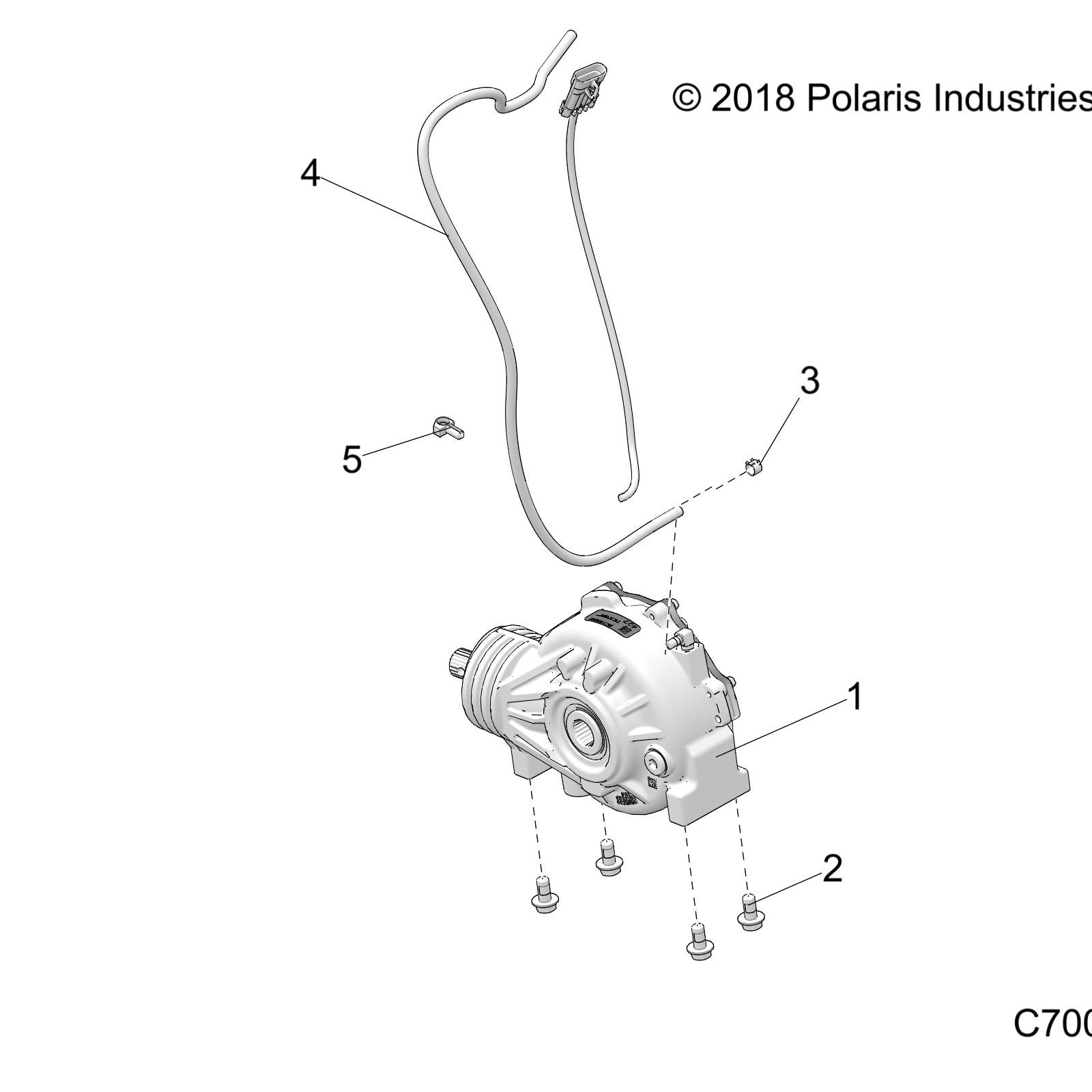 TRANSMISSION BOITE AVANT POUR RZR 570 2020